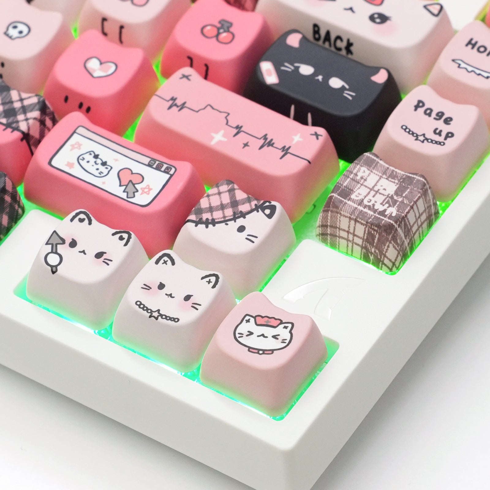 ATTACK SHARK SK05, 118/119 touches, touches en PBT, profil MOA, ANSI