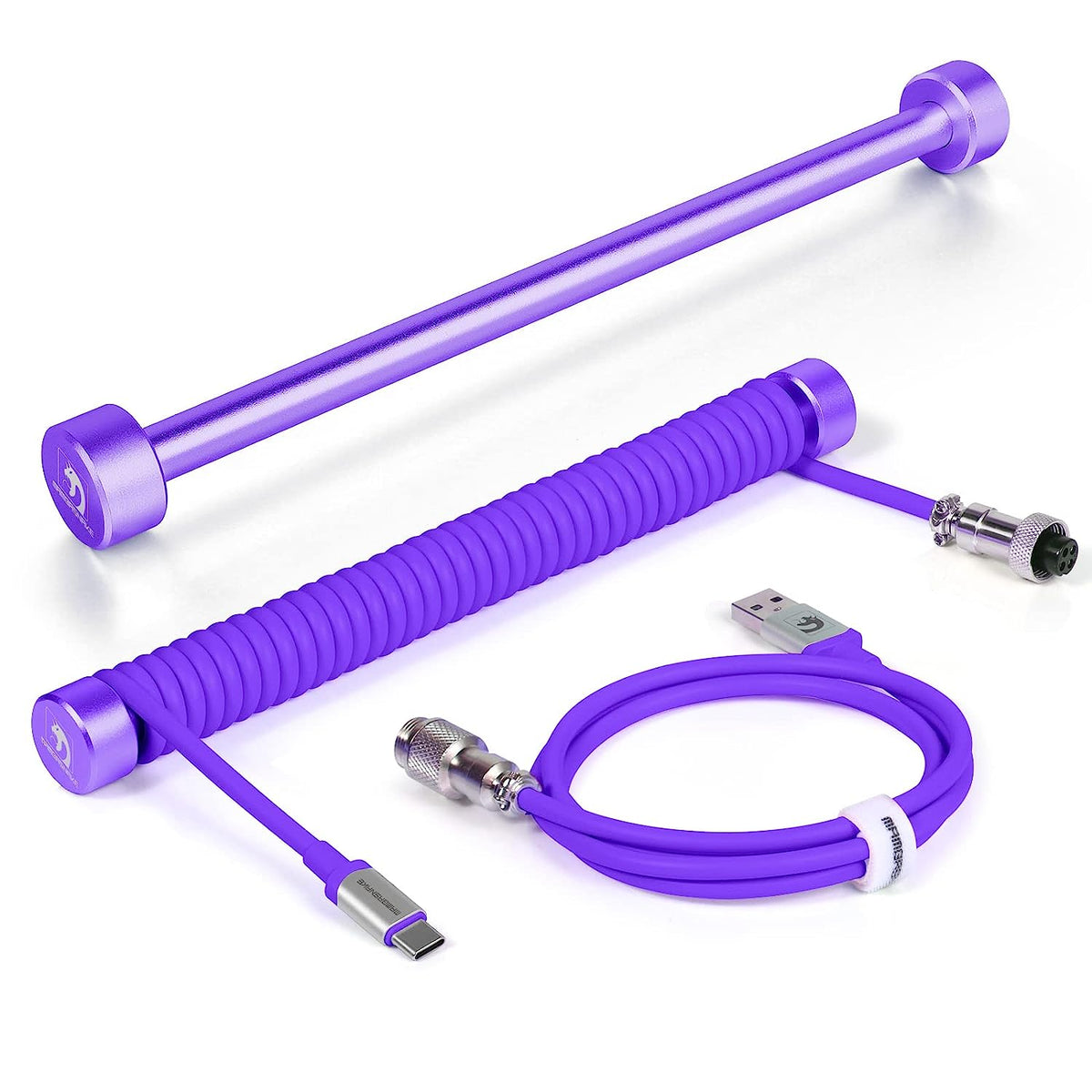 Bobine personnalisée ATTACK SHARK RC01 pour câble USB C en spirale