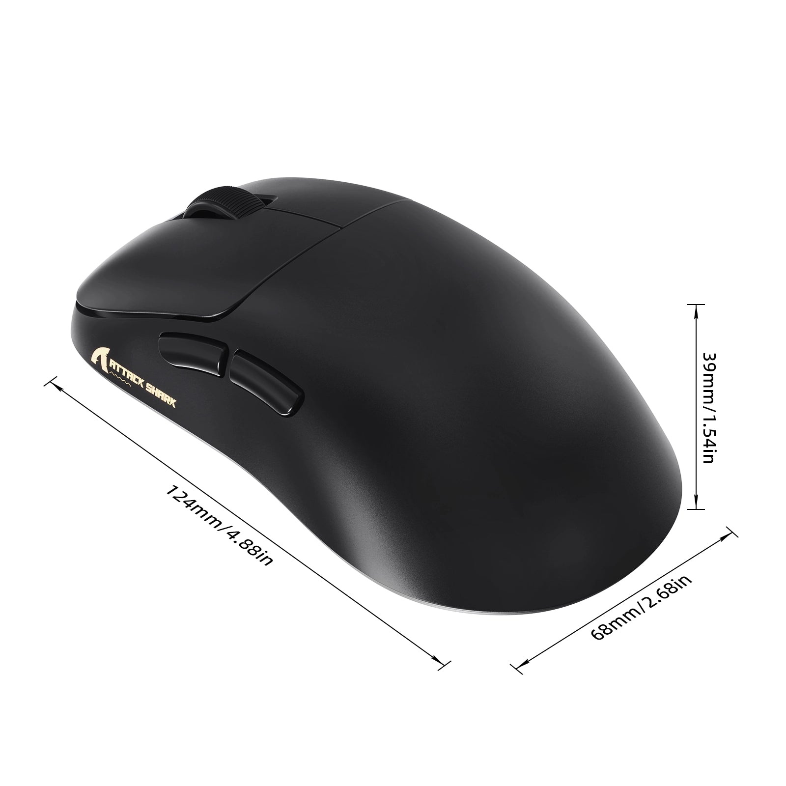 Souris gaming sans fil ergonomique ATTACK SHARK V2 AIR PAW3955MAX