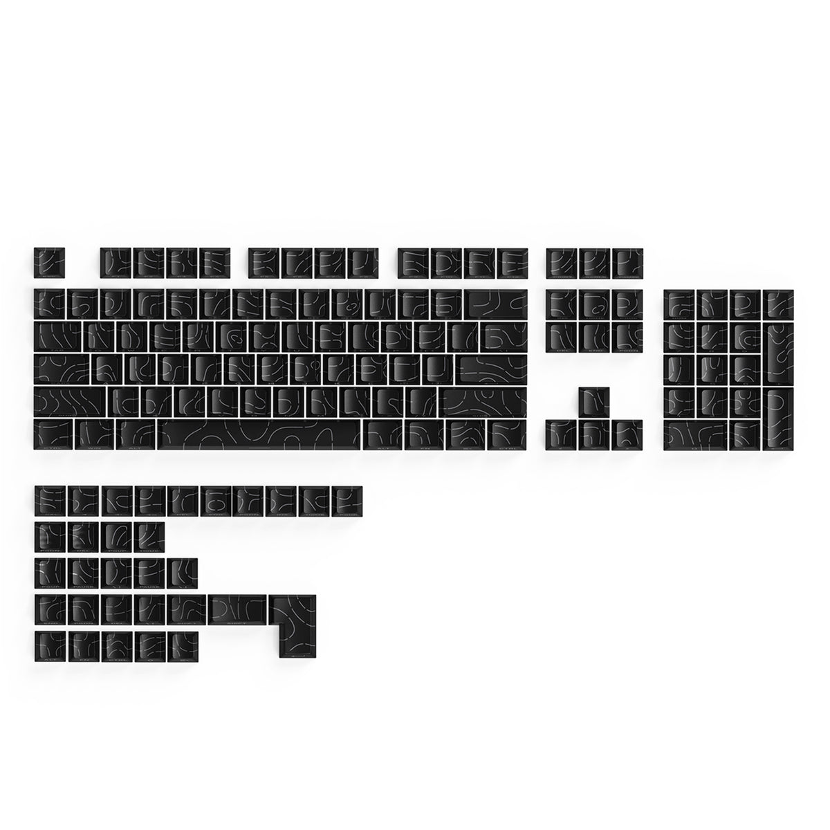 ATTACK SHARK SK06, 135 touches, touches translucides, ANSI/ISO