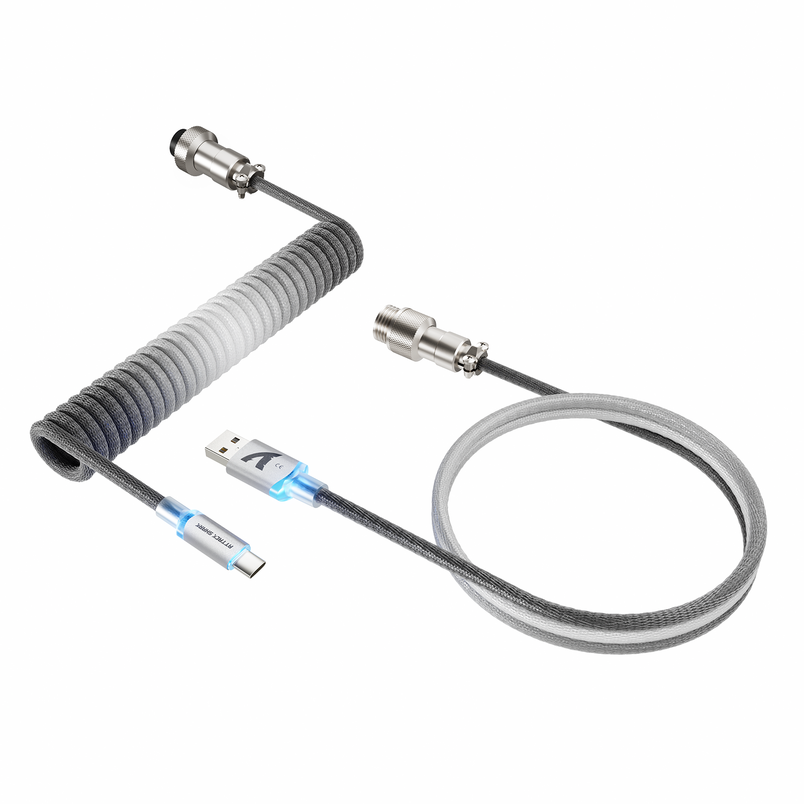 Câble enroulé ATTACK SHARK C01ULTIMATE pour clavier magnétique 8KHz