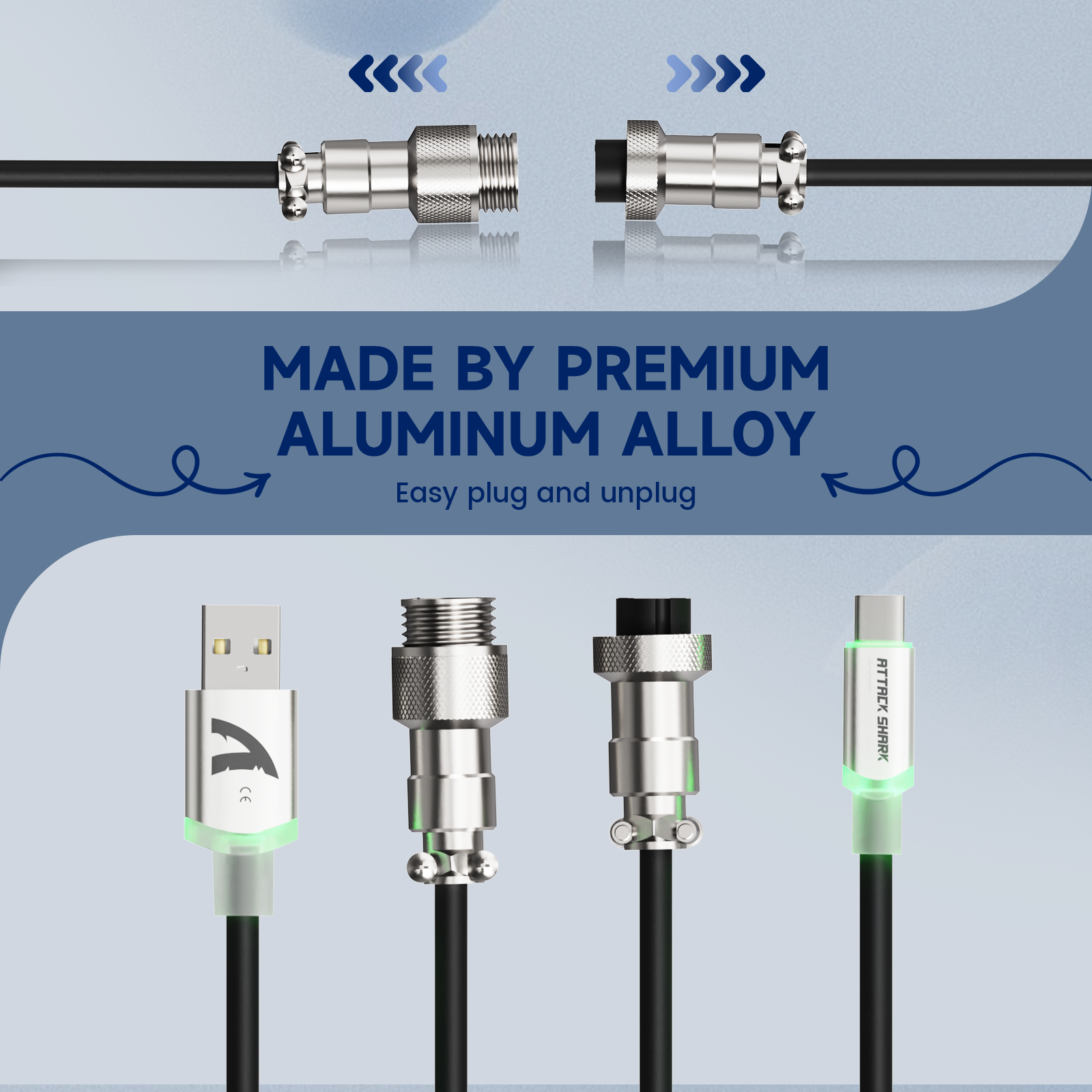 Clavier de jeu sans fil ATTACK SHARK X87 ULTRA avec récepteur 8K et câble spiralé RGB