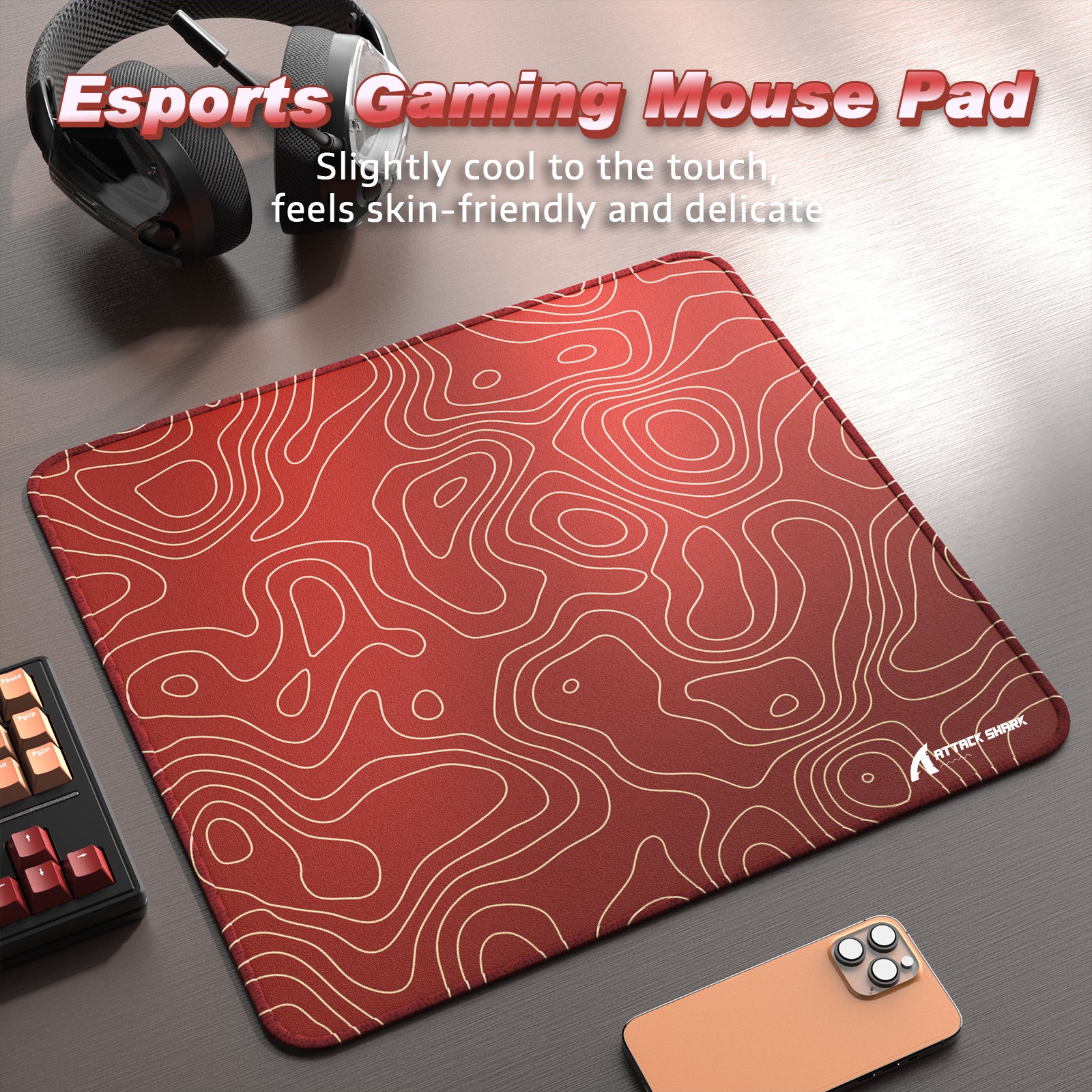 Tapis de souris de jeu eSport ATTACK SHARK CM02