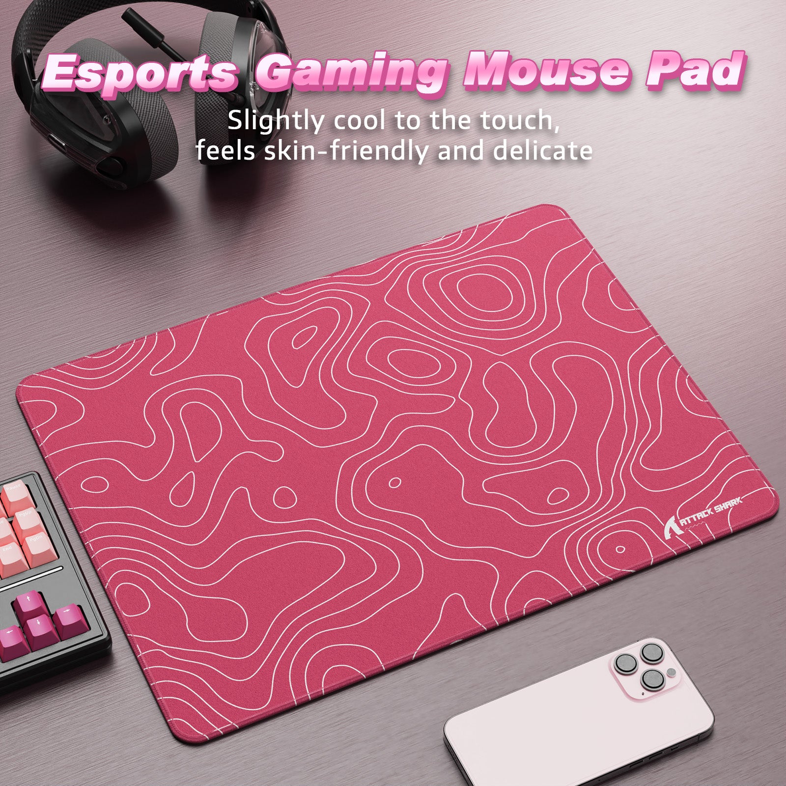Tapis de Souris Gaming eSport ATTACK SHARK CM02SE (410x310x4 MM)