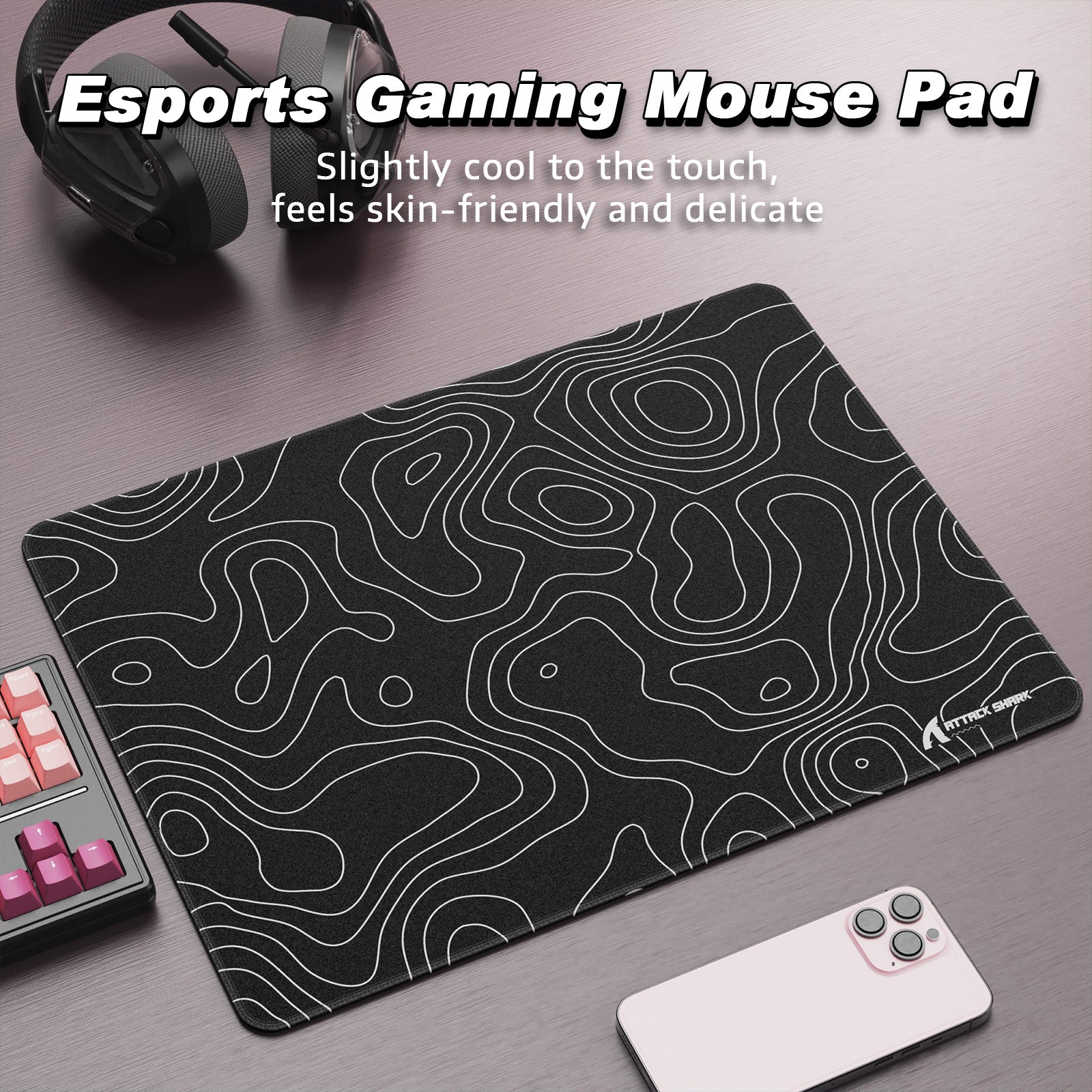 Tapis de Souris Gaming eSport ATTACK SHARK CM02SE (410x310x4 MM)