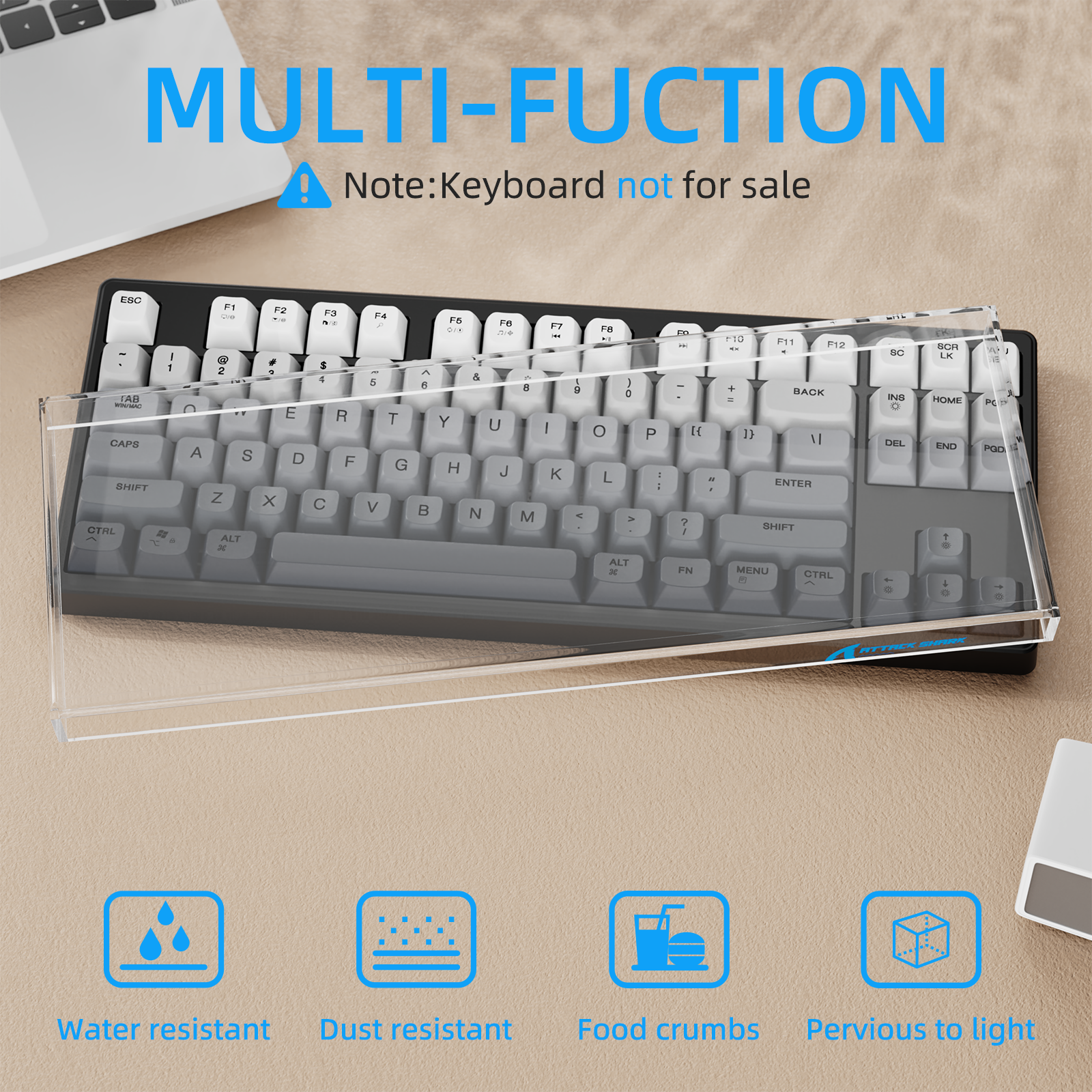 Housse anti-poussière pour clavier 87 touches ATTACK SHARK