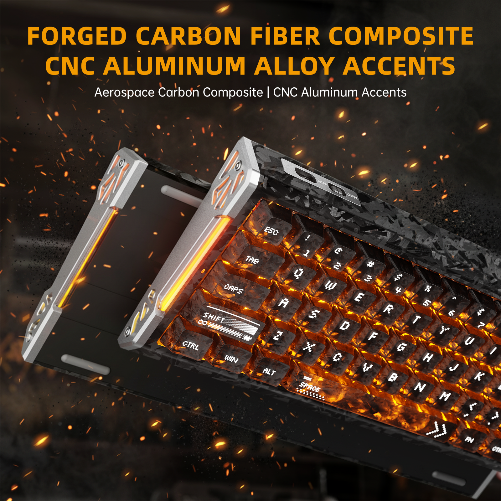 Pack gaming ATTACK SHARK R68 HE & R11 ULTRA en fibre de carbone avec câble enroulé Ultra C01