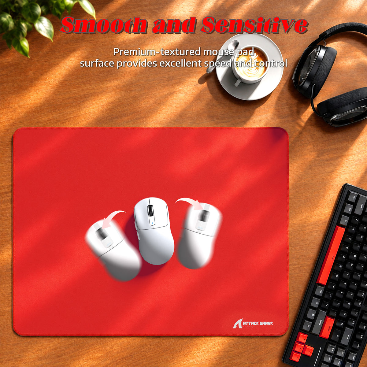 Tapis de souris gaming eSport ATTACK SHARK CM02SE (405x305x4 MM)