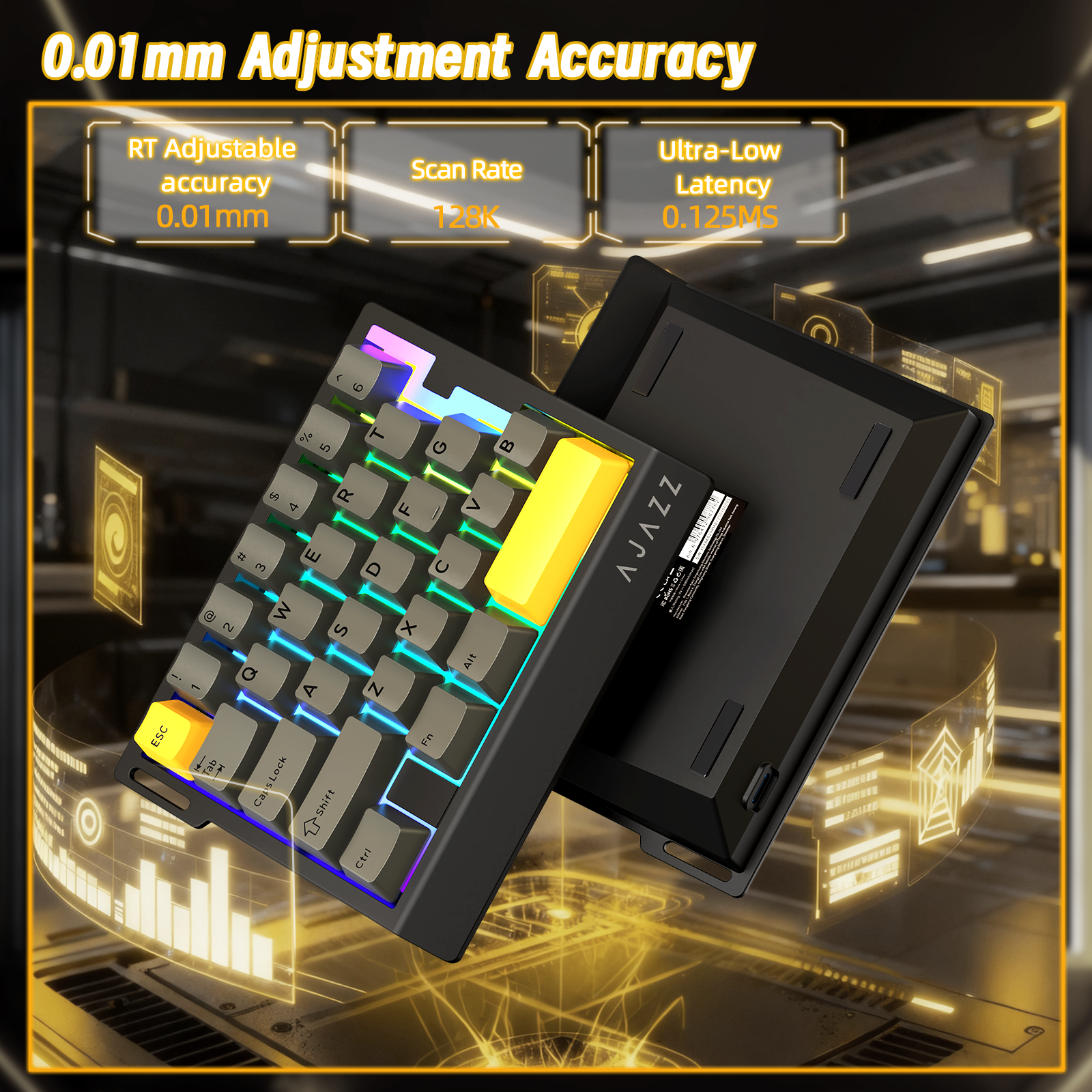 Clavier de jeu filaire à une main ATTACK SHARK X AJAZZ AK029