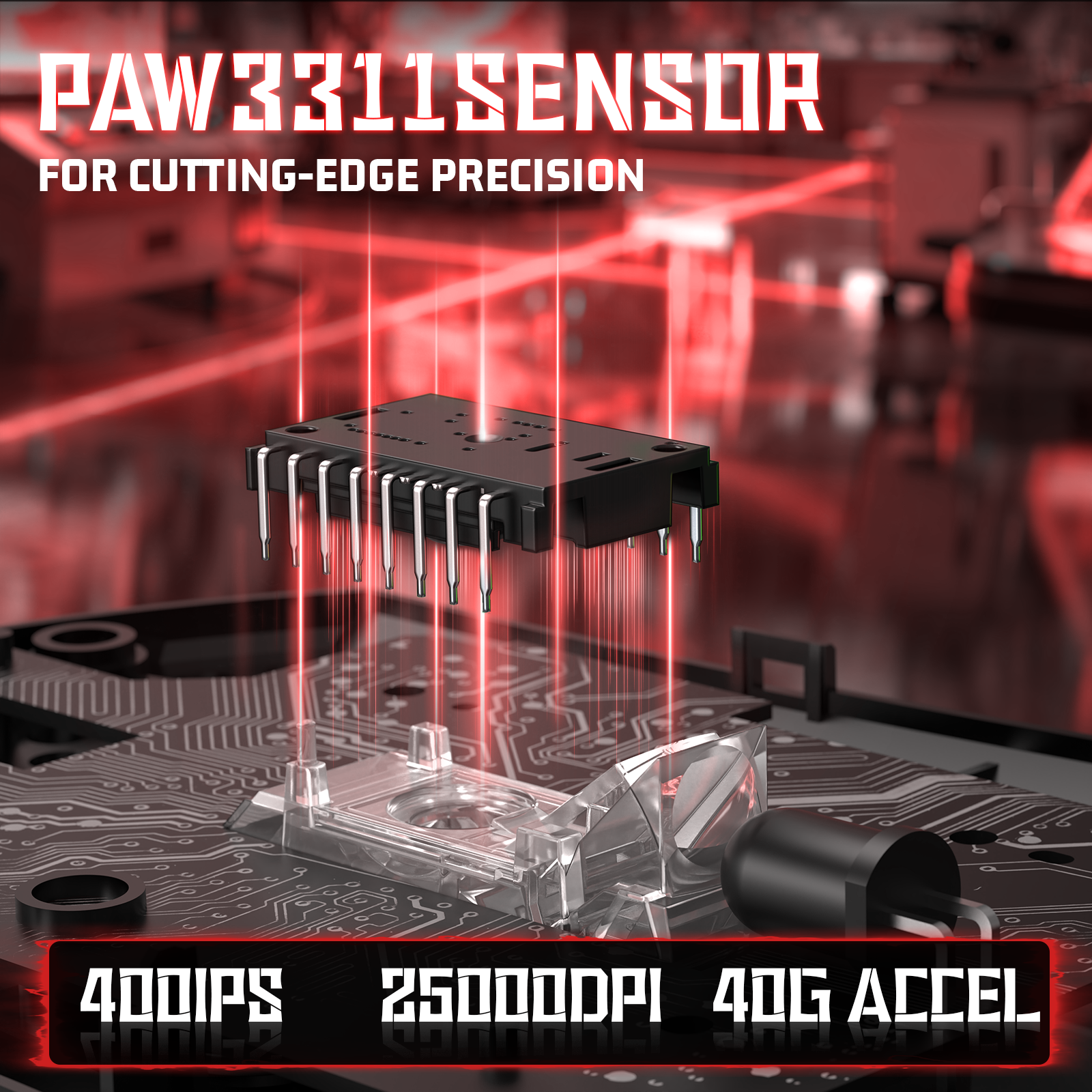 Souris de jeu ultra-légère à trois modes ATTACK SHARK V3