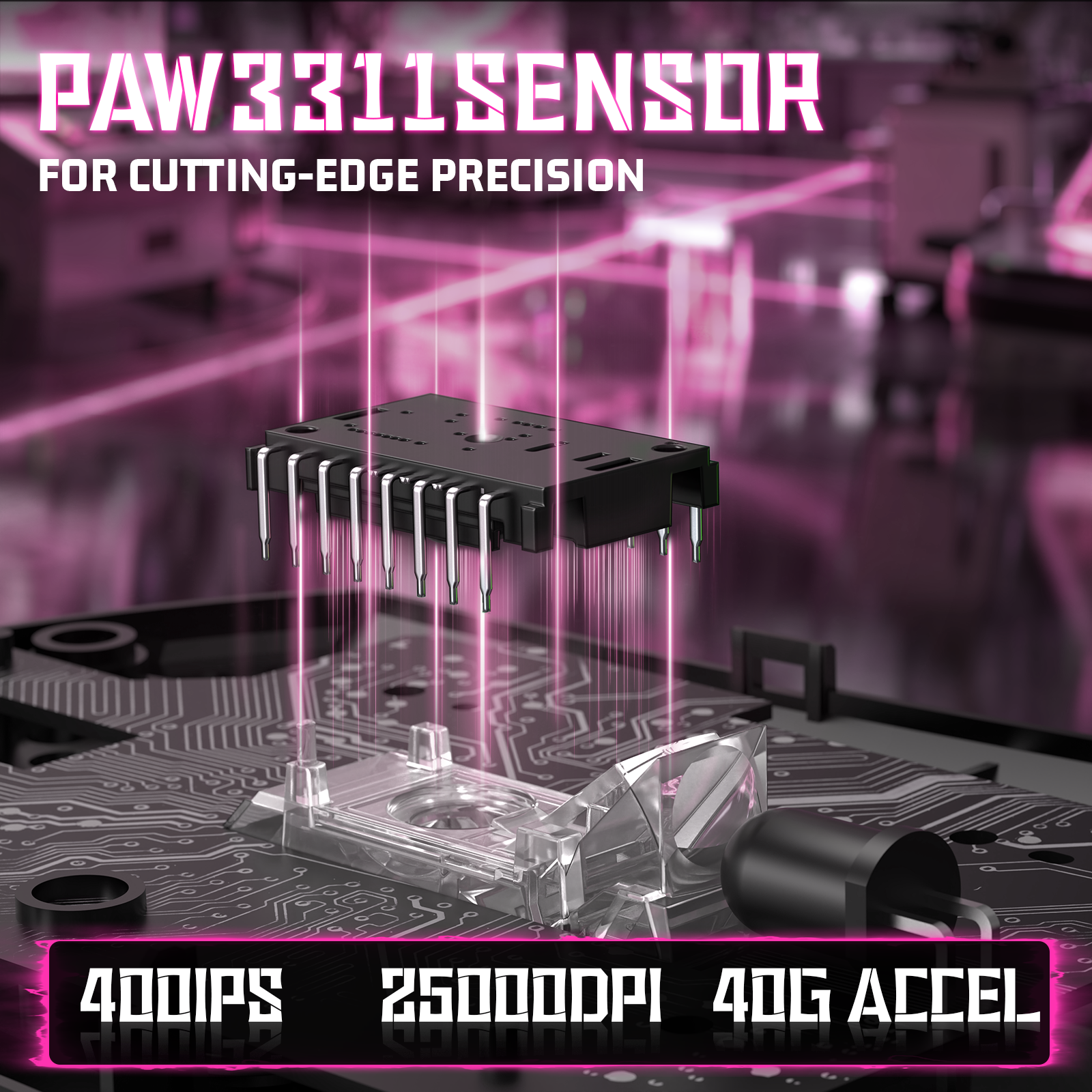 Souris de jeu ultra-légère à trois modes ATTACK SHARK V3