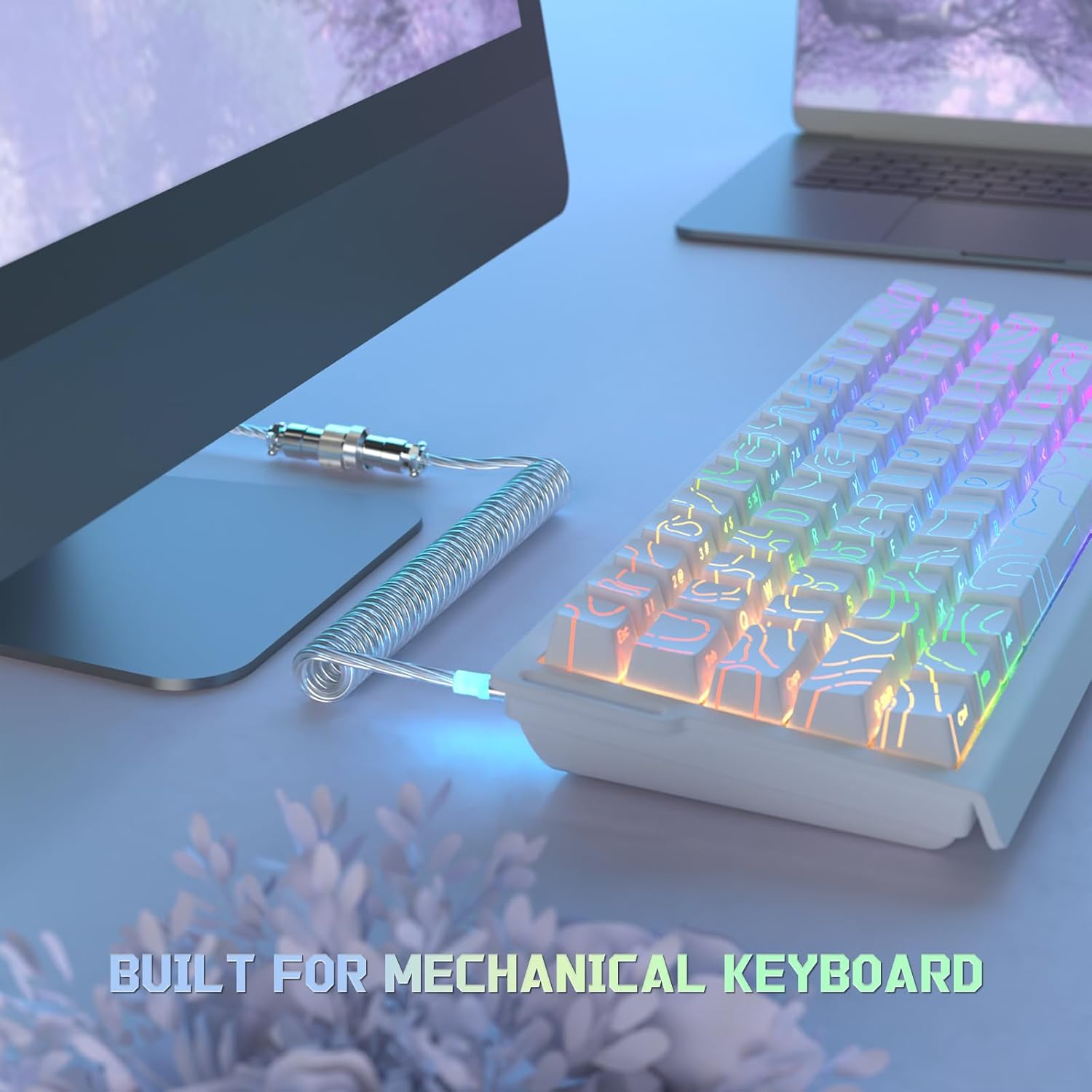 Câble aviator personnalisé ATTACK SHARK C01Ultra pour clavier magnétique 8KHz
