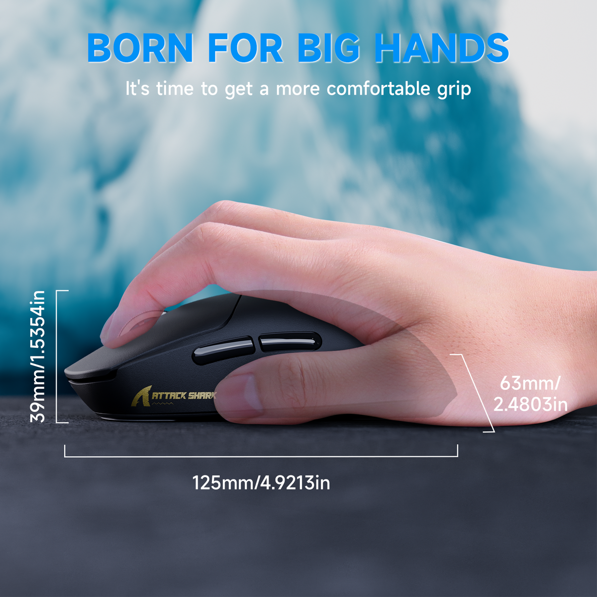 Souris de jeu sans fil tri-mode ATTACK SHARK X8 PLUS avec câble C06 ULTRA