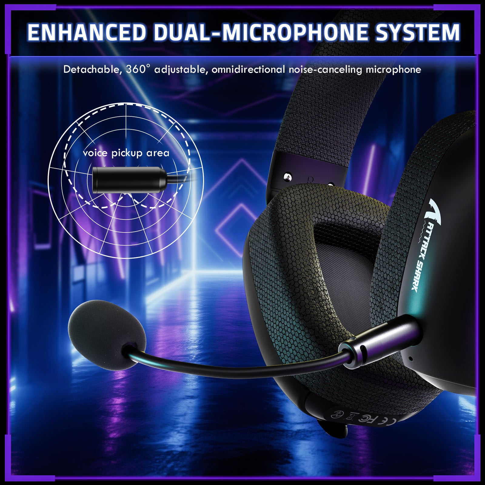Casque gaming sans fil ATTACK SHARK L80PRO