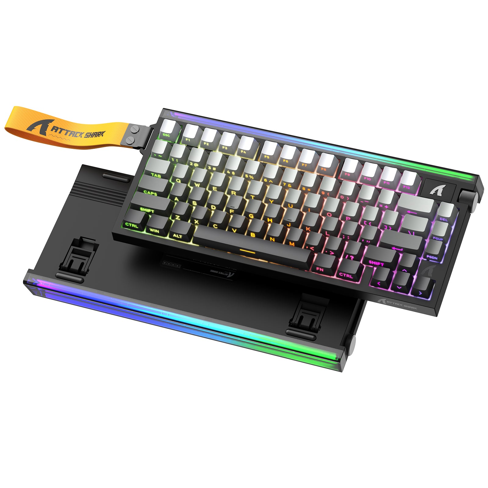 Clavier à déclenchement rapide ATTACK SHARK R85 HE avec interrupteur magnétique et Lightbox personnalisée