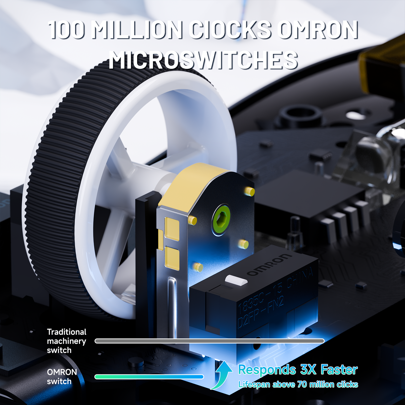 ATTACK SHARK X8 Ultra Tri-mode Wireless Gaming Mouse With C06 Ultra Cable