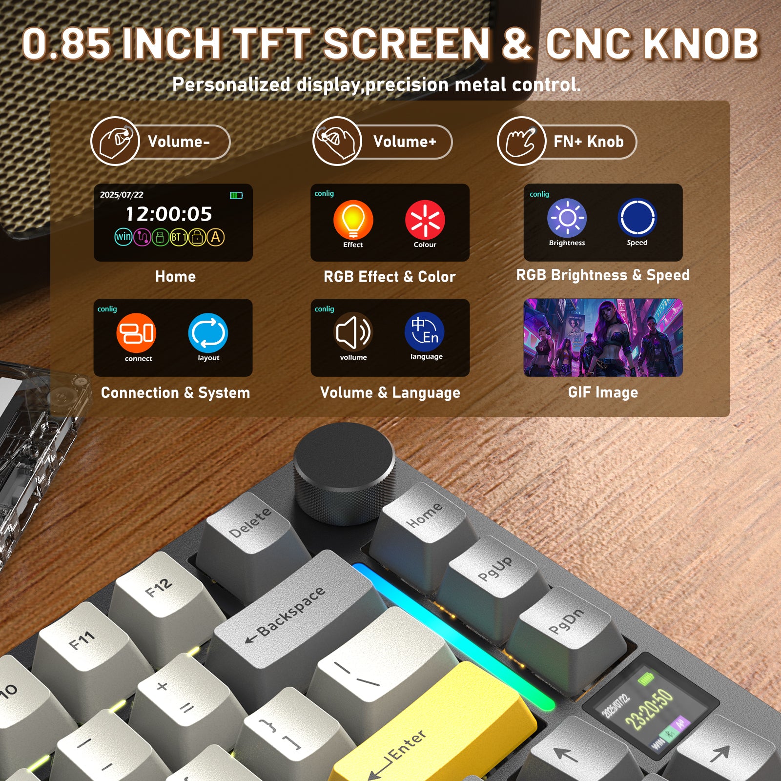 Clavier mécanique ATTACK SHARK X820ULTRA avec câble en spirale C01ULTRA