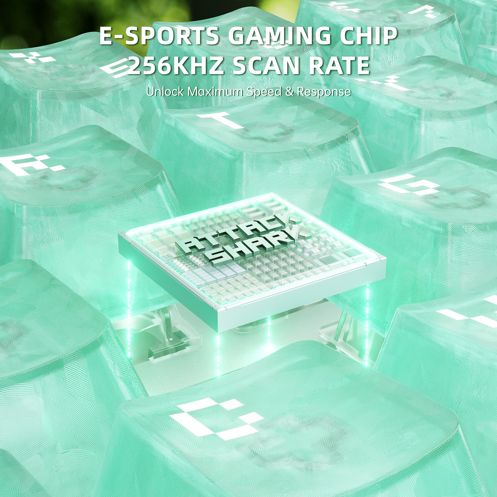 Clavier ATTACK SHARK R68 HE en fibre de carbone avec interrupteurs magnétiques à déclenchement rapide