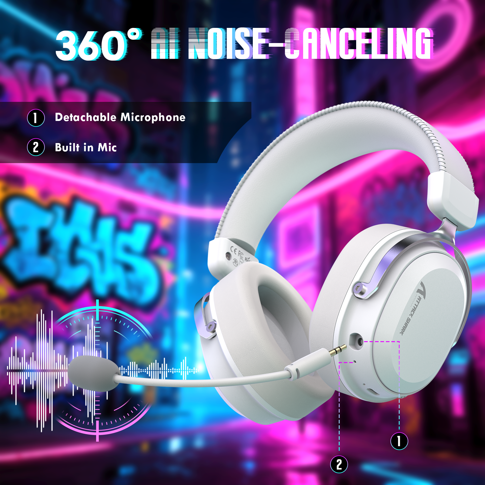 Casque de jeu sans fil ATTACK SHARK L30PRO