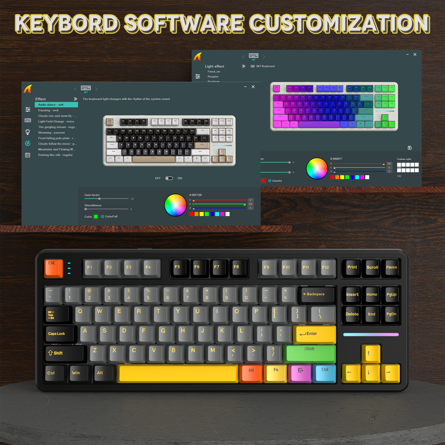 Clavier mécanique à joint tri-mode ATTACK SHARK X87