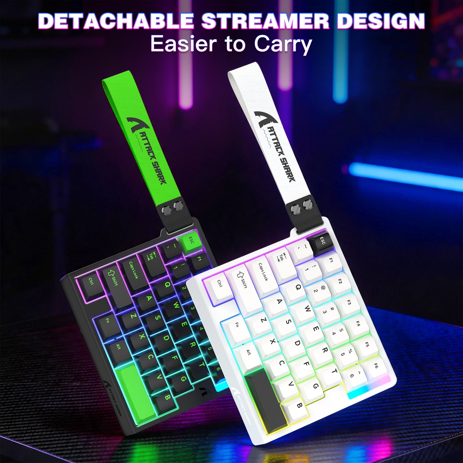 Clavier à interrupteur magnétique à une main ATTACK SHARK M36 HE
