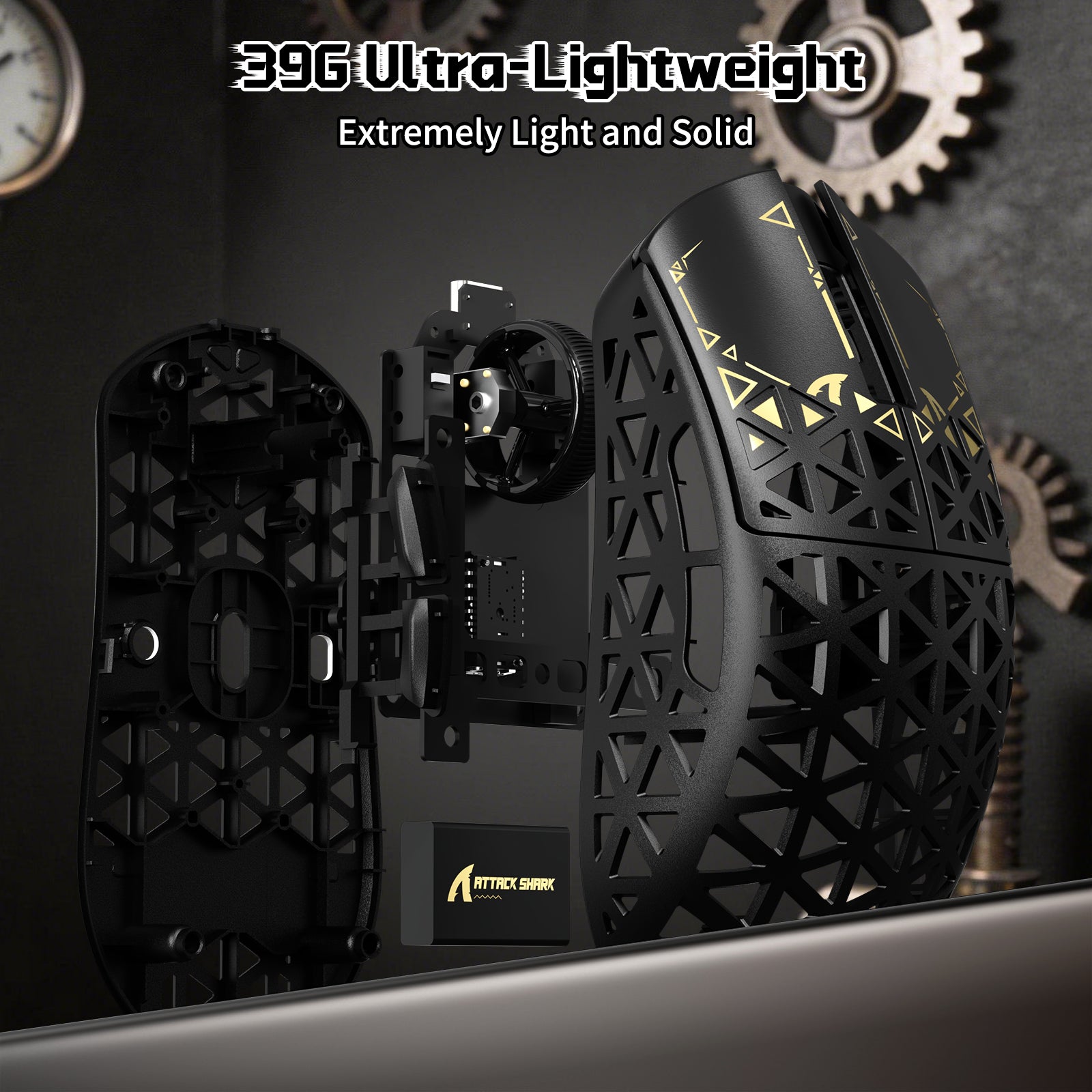 Pack gaming ATTACK SHARK R68 HE & R5 ULTRA en fibre de carbone avec câble enroulé Ultra C01