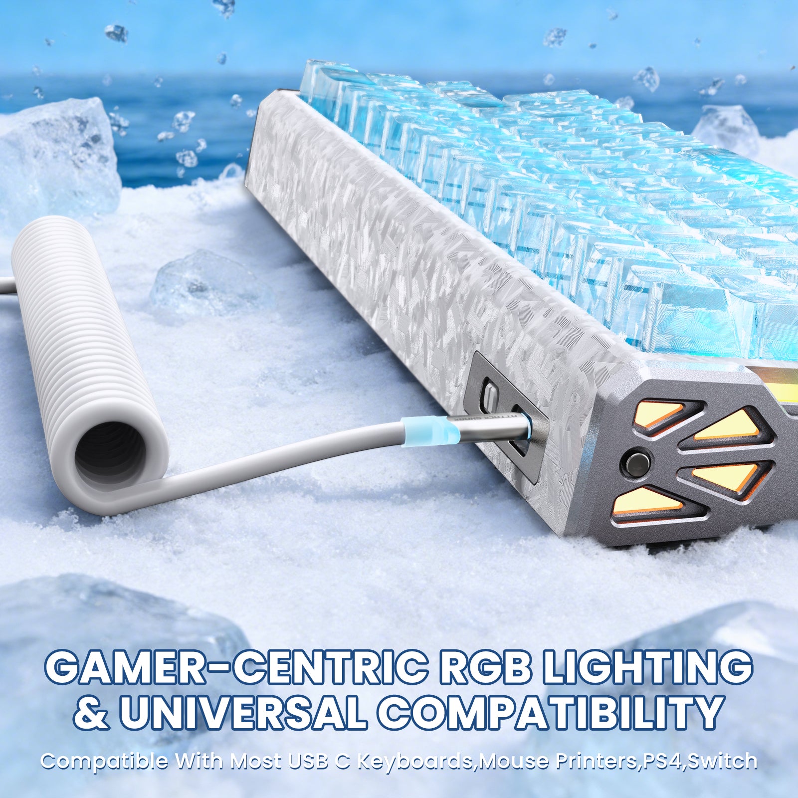 Pack gaming ATTACK SHARK R68 HE & X11 ULTRA en fibre de carbone avec câble enroulé Ultra C01