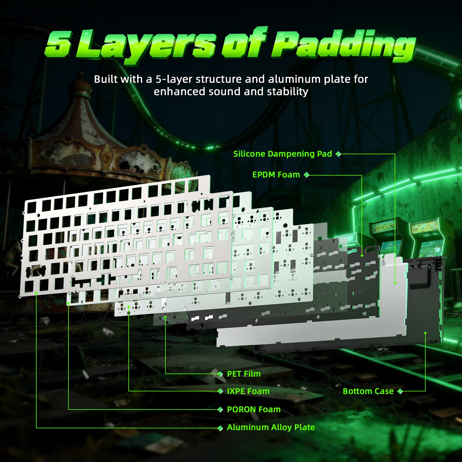 Clavier à déclenchement rapide ATTACK SHARK R85 HE avec câble LED C01ULTRA