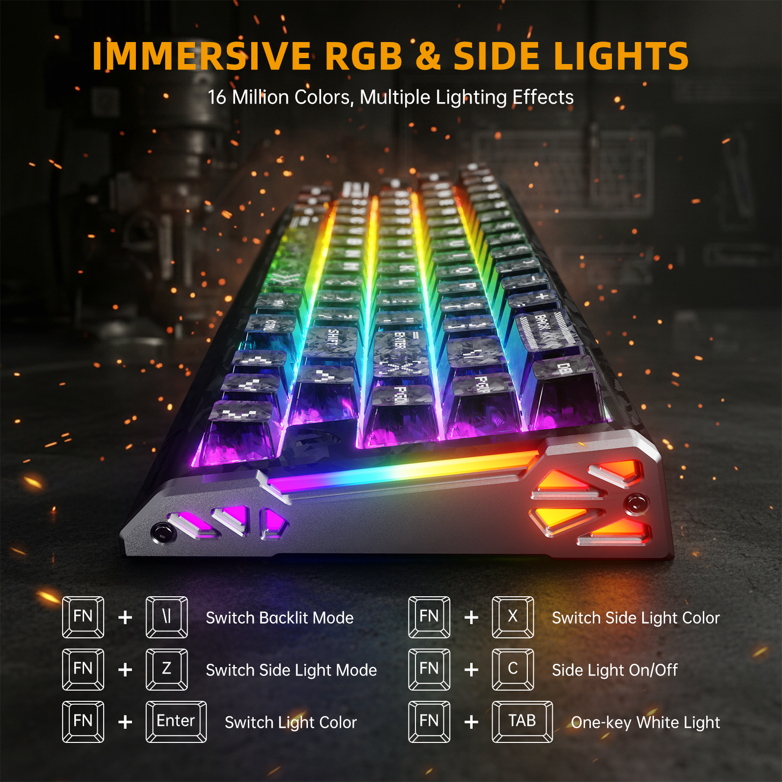Pack gaming ATTACK SHARK R68 HE & R11 ULTRA en fibre de carbone avec câble enroulé Ultra C01