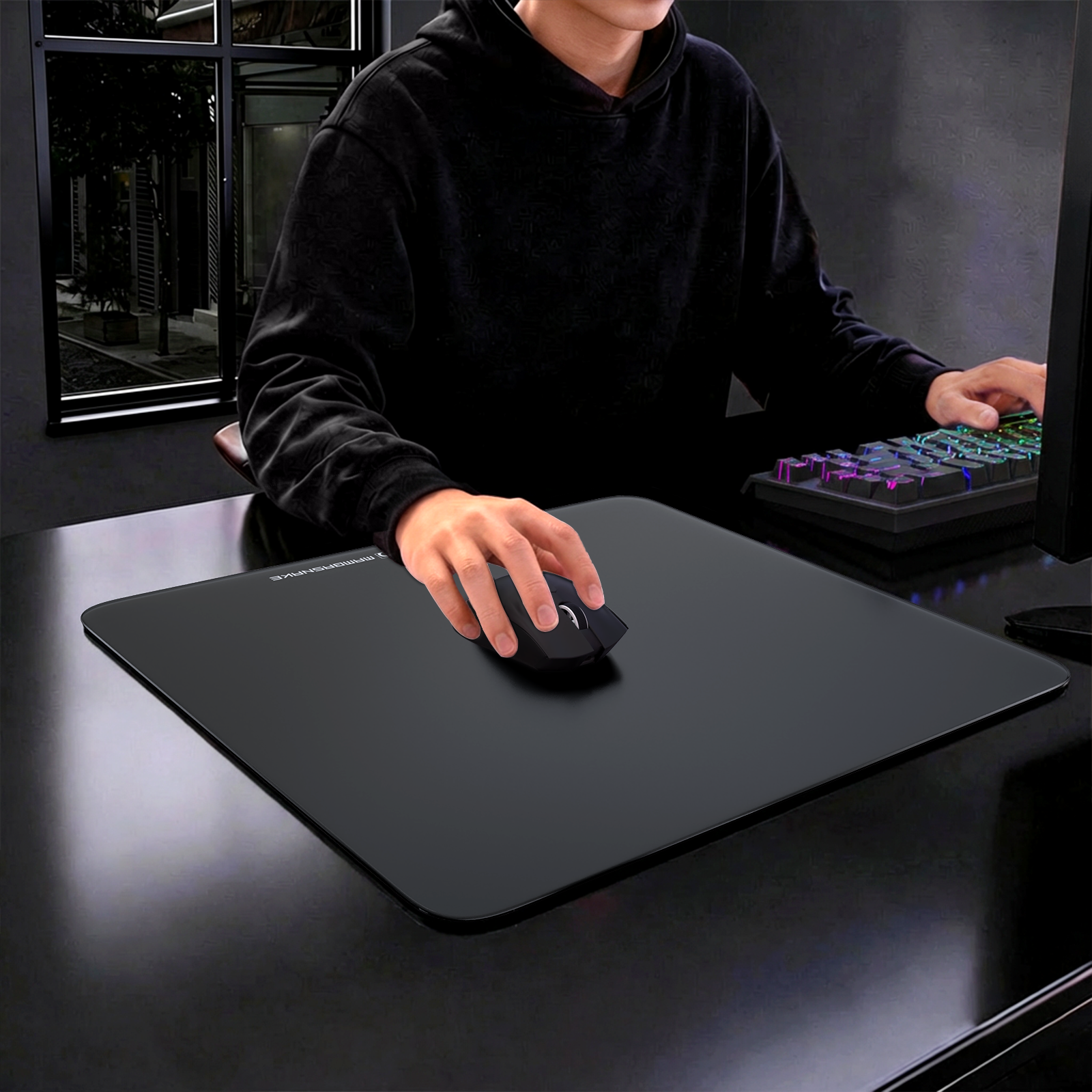 Tapis de souris gaming en verre trempé ATTACK SHARK CM05