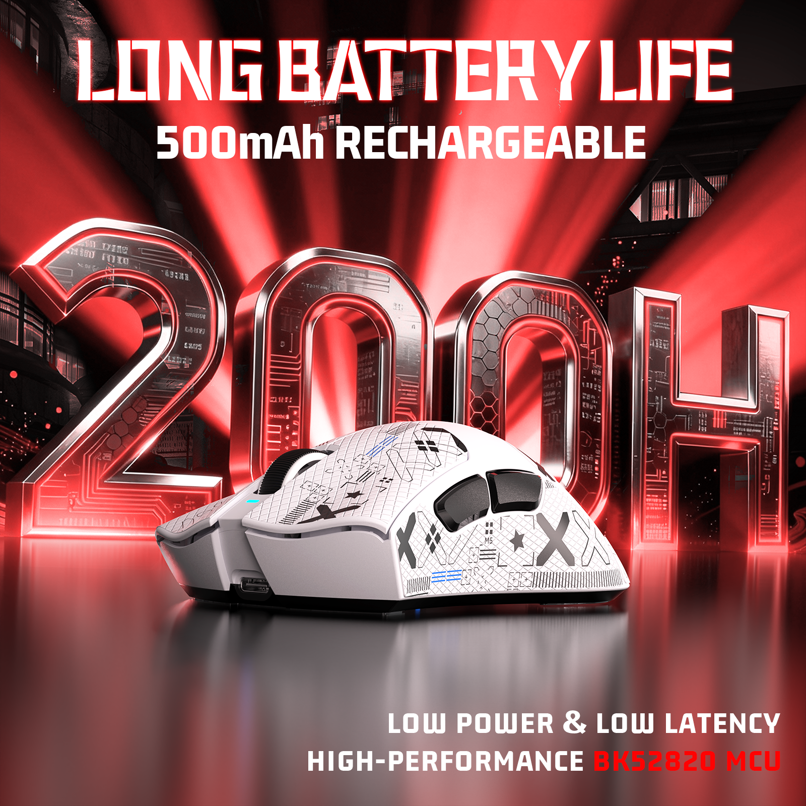 Souris de jeu ultra-légère à trois modes ATTACK SHARK V3