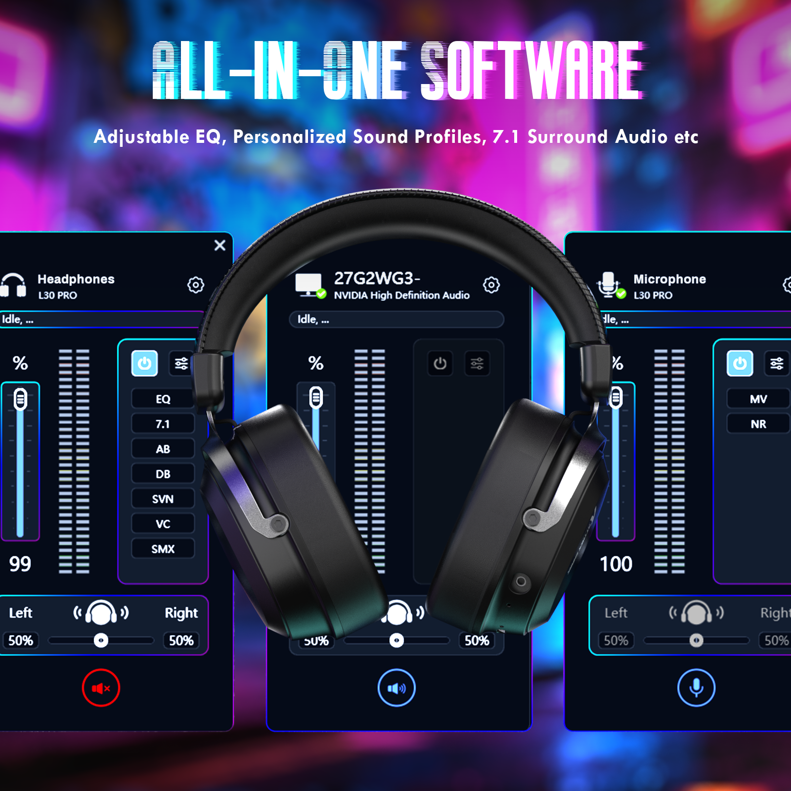 Casque de jeu sans fil ATTACK SHARK L30PRO