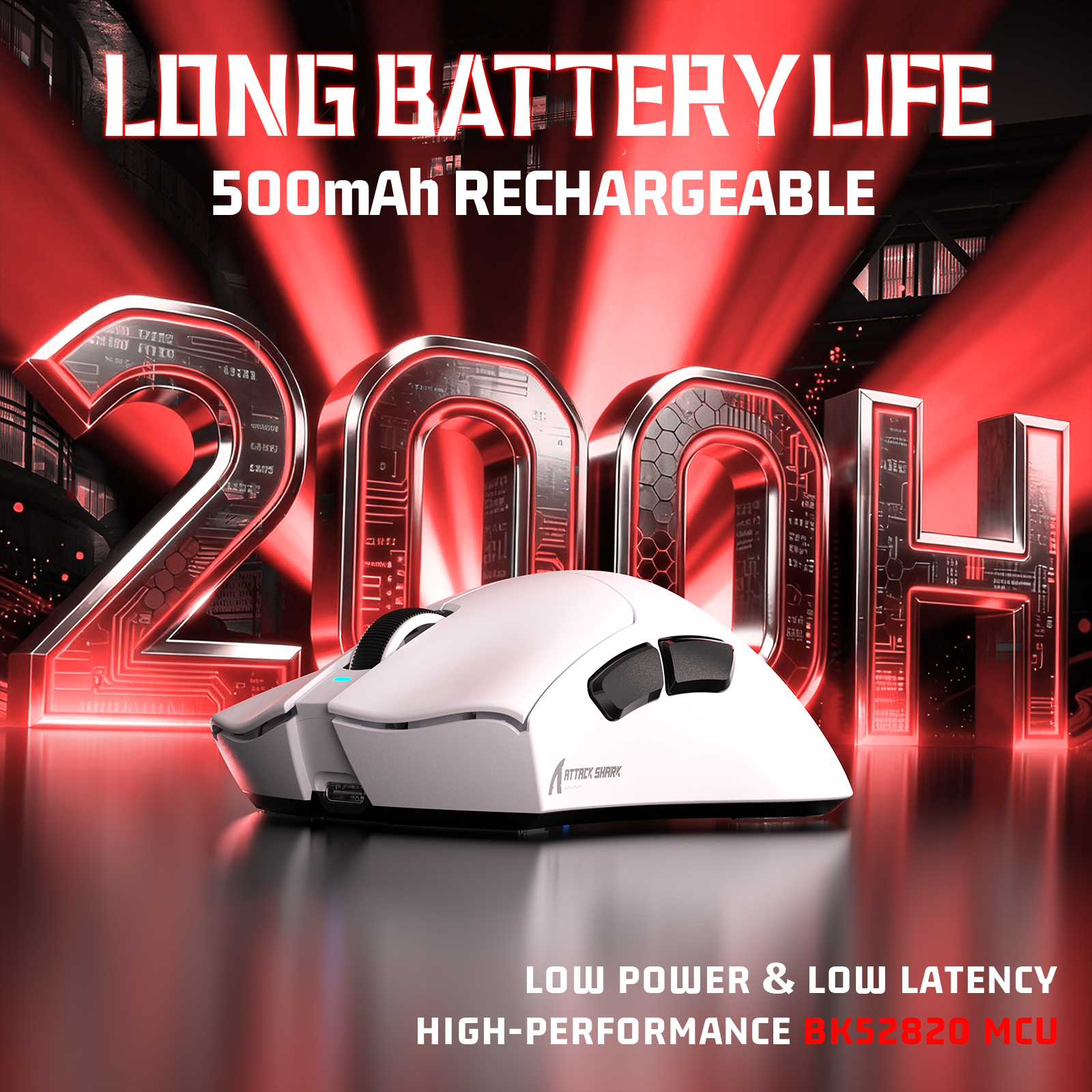 Souris de jeu ultra-légère à trois modes ATTACK SHARK V3