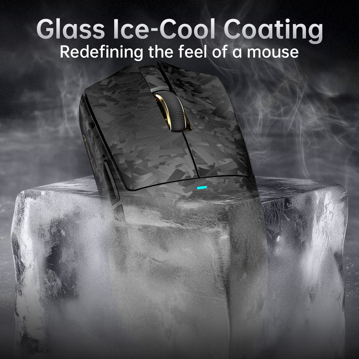 ATTACK SHARK X11 ULTRA carbon fiber wireless gaming mouse with 8K dock and LED display