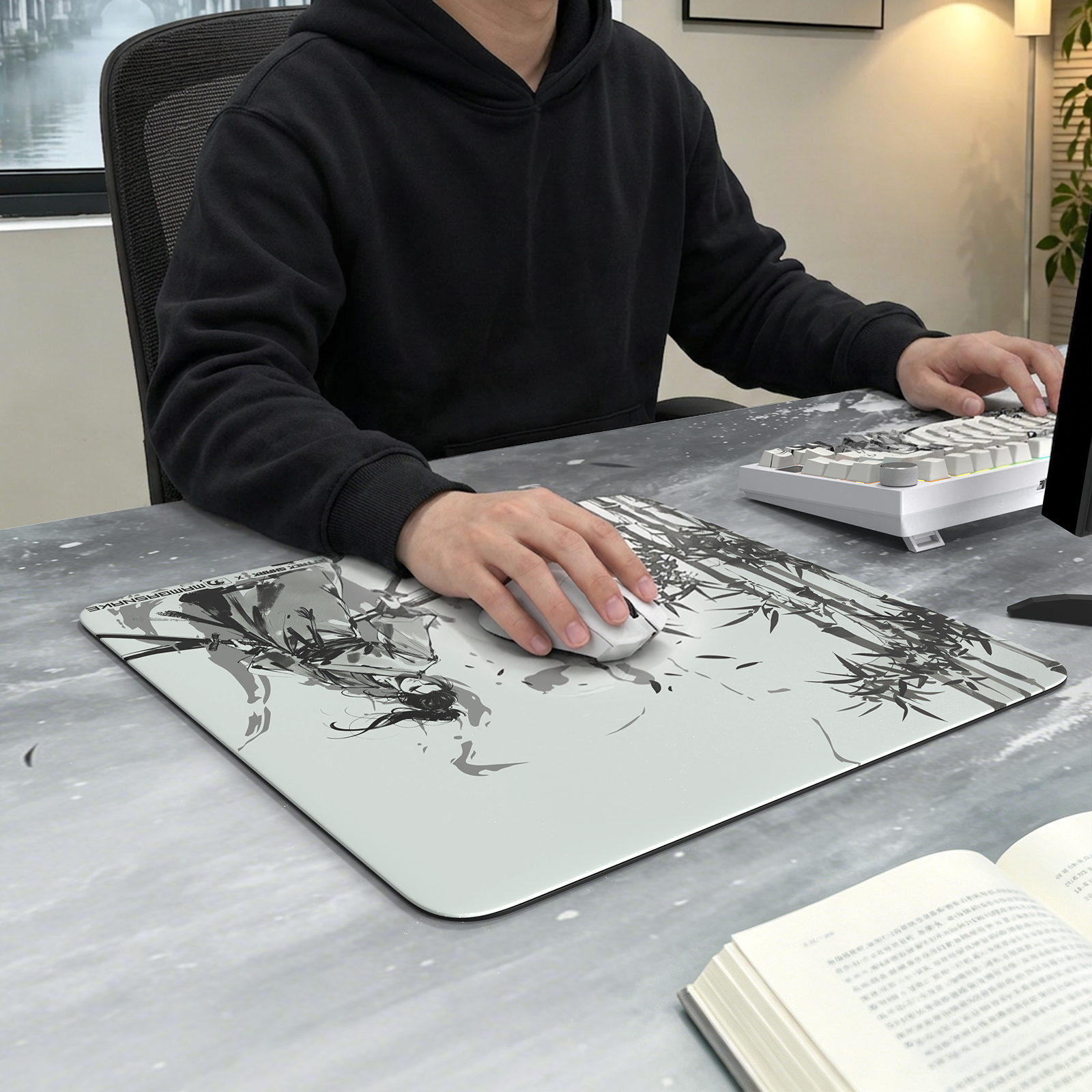 Tapis de souris gaming en verre trempé ATTACK SHARK CM05