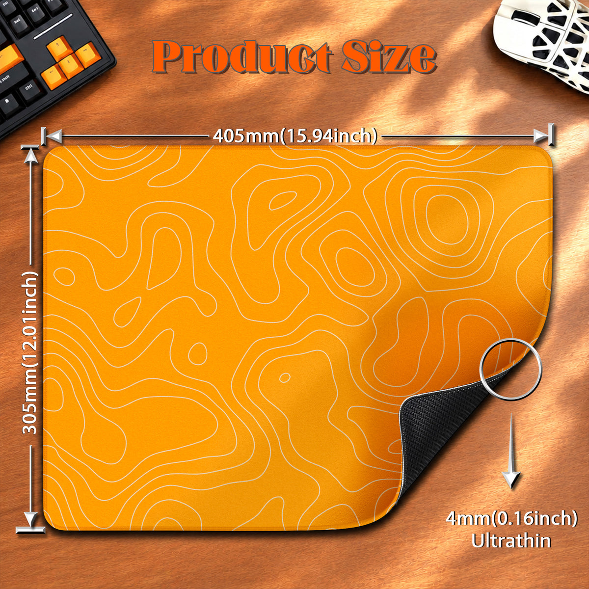 Tapis de souris gaming eSport ATTACK SHARK CM02SE (405x305x4 MM)