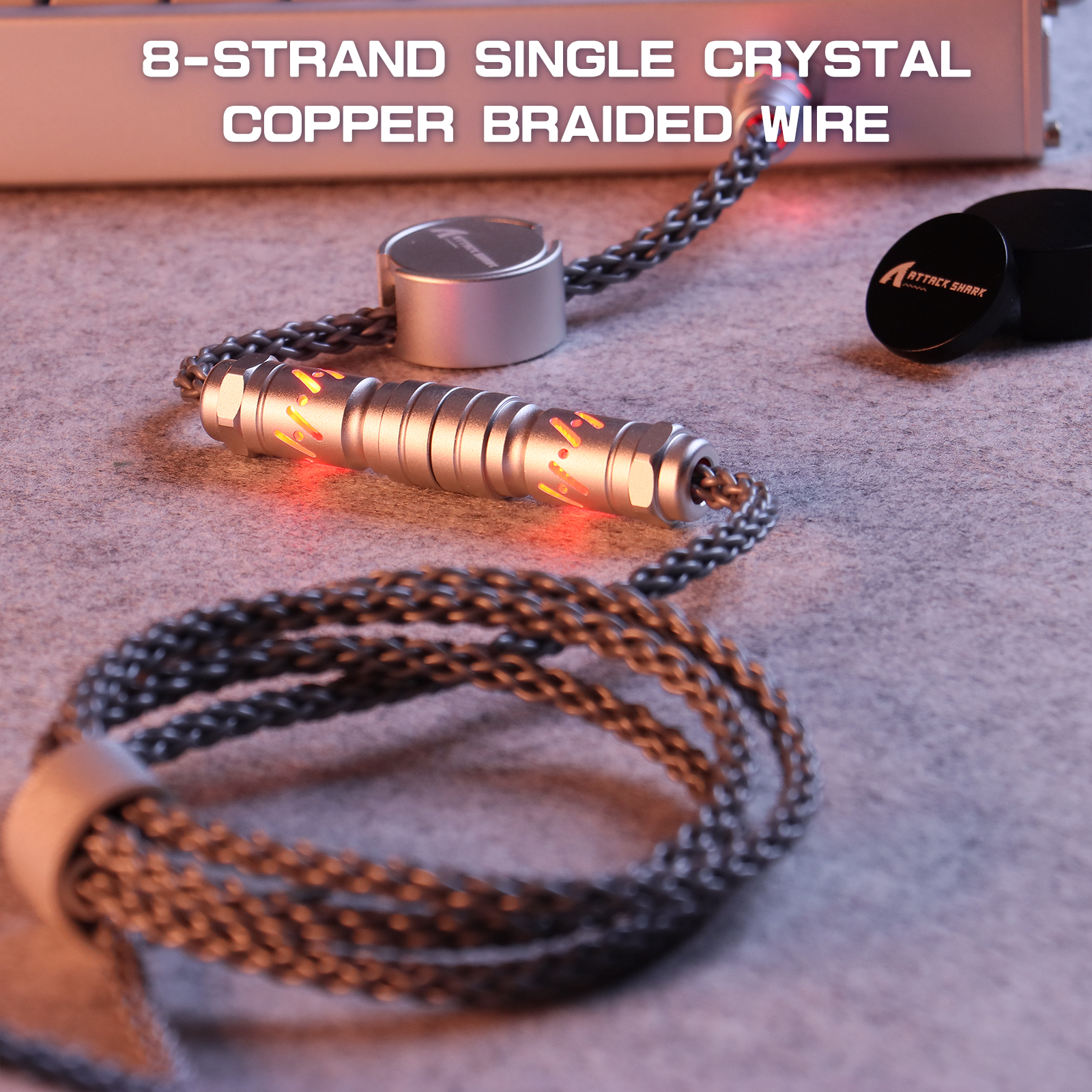 ATTACK SHARK C07 Câble aviator personnalisé pour clavier magnétique 8KHz