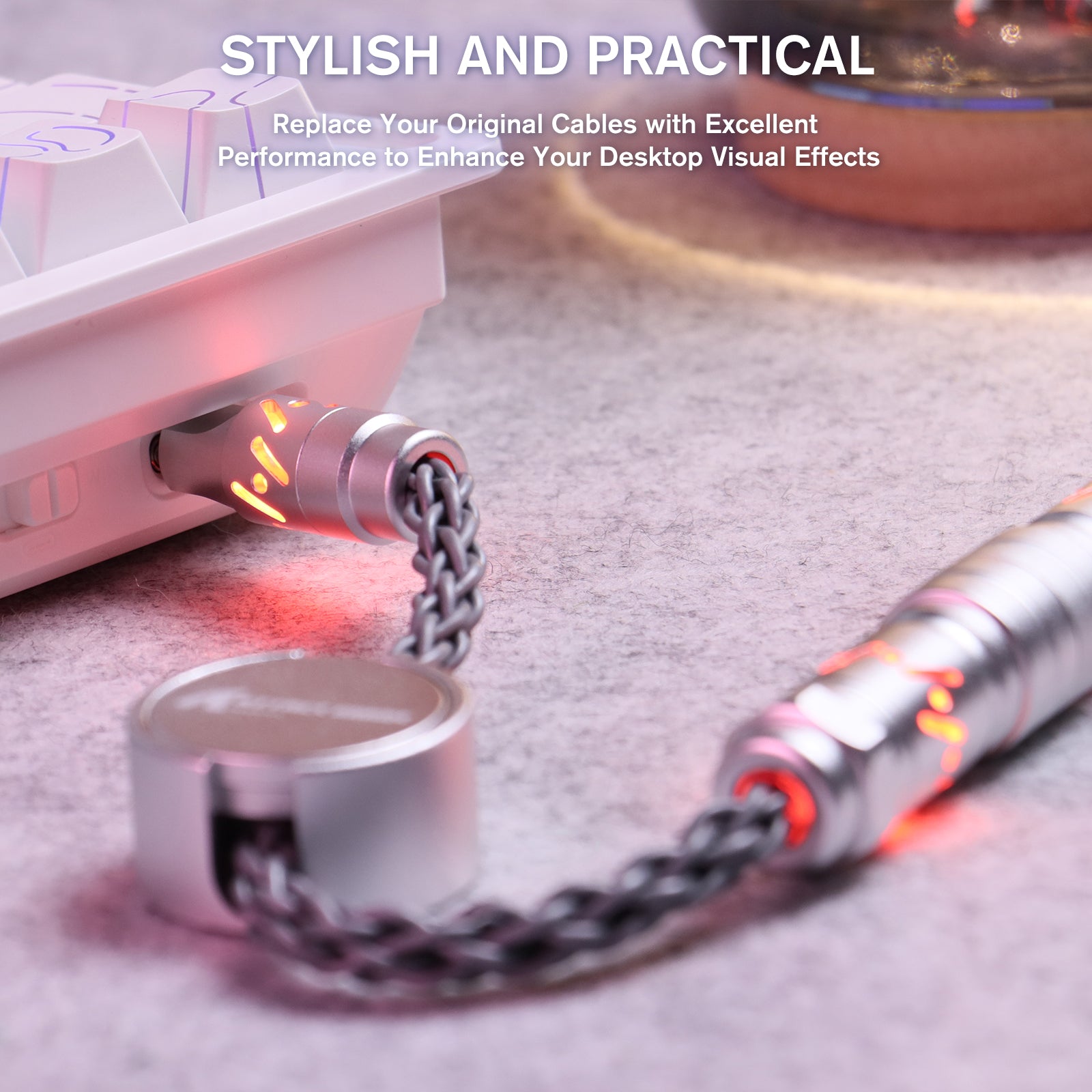 ATTACK SHARK C07 Câble aviator personnalisé pour clavier magnétique 8KHz