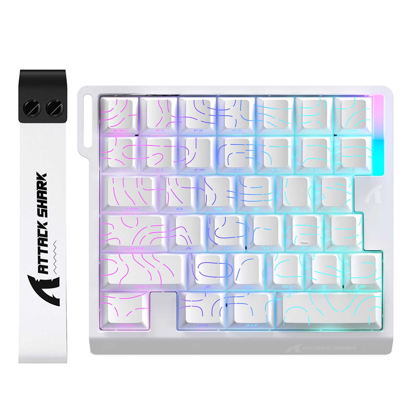 Clavier à interrupteur magnétique à une main ATTACK SHARK M36 HE