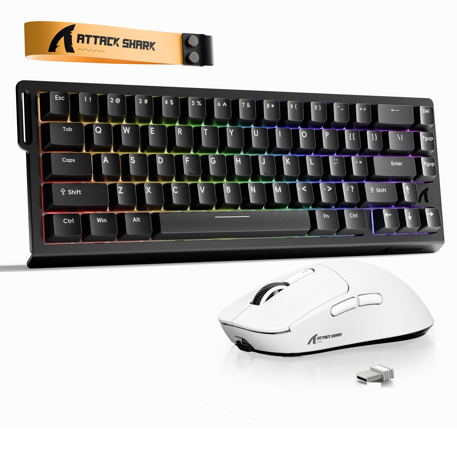 Pack Clavier Rapid Trigger ATTACK SHARK X68HE + Souris Gaming Sans Fil X3