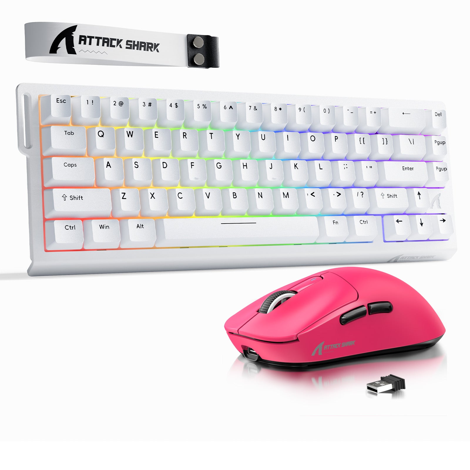 Pack Clavier Rapid Trigger ATTACK SHARK X68HE + Souris Gaming Sans Fil X3