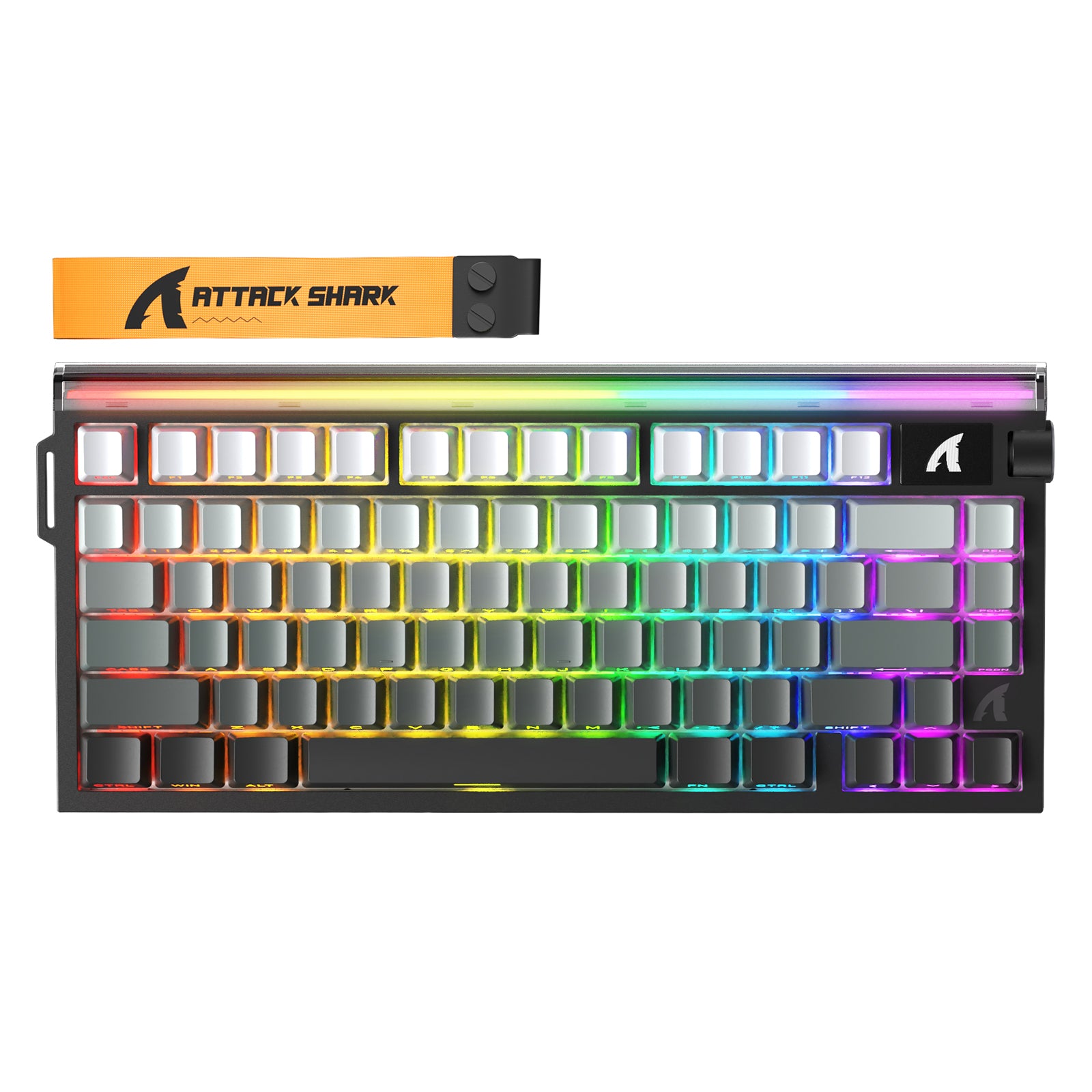 Clavier à déclenchement rapide ATTACK SHARK R85 HE avec interrupteur magnétique et Lightbox personnalisée