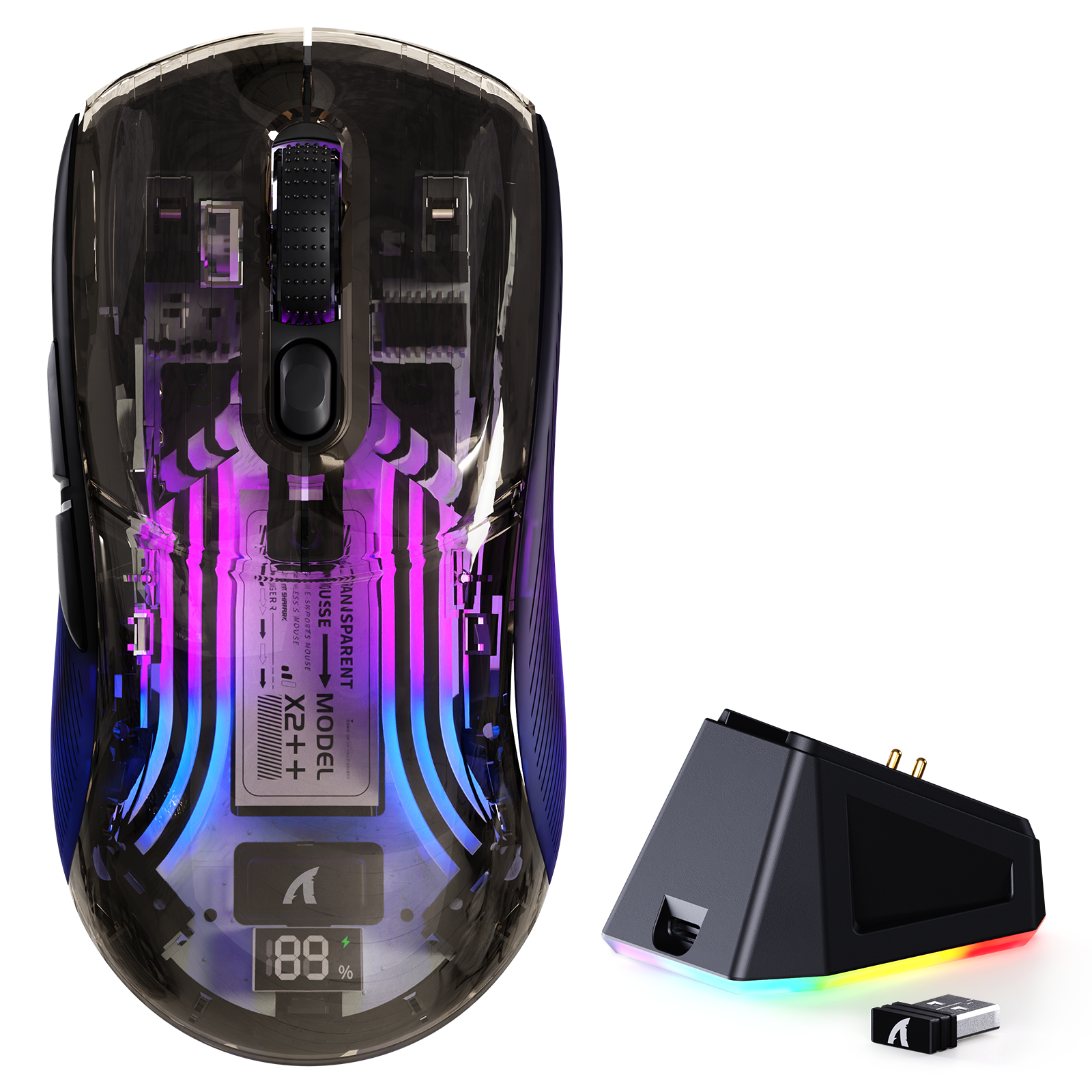 Souris de jeu sans fil ATTACK SHARK X2PRO avec station de charge