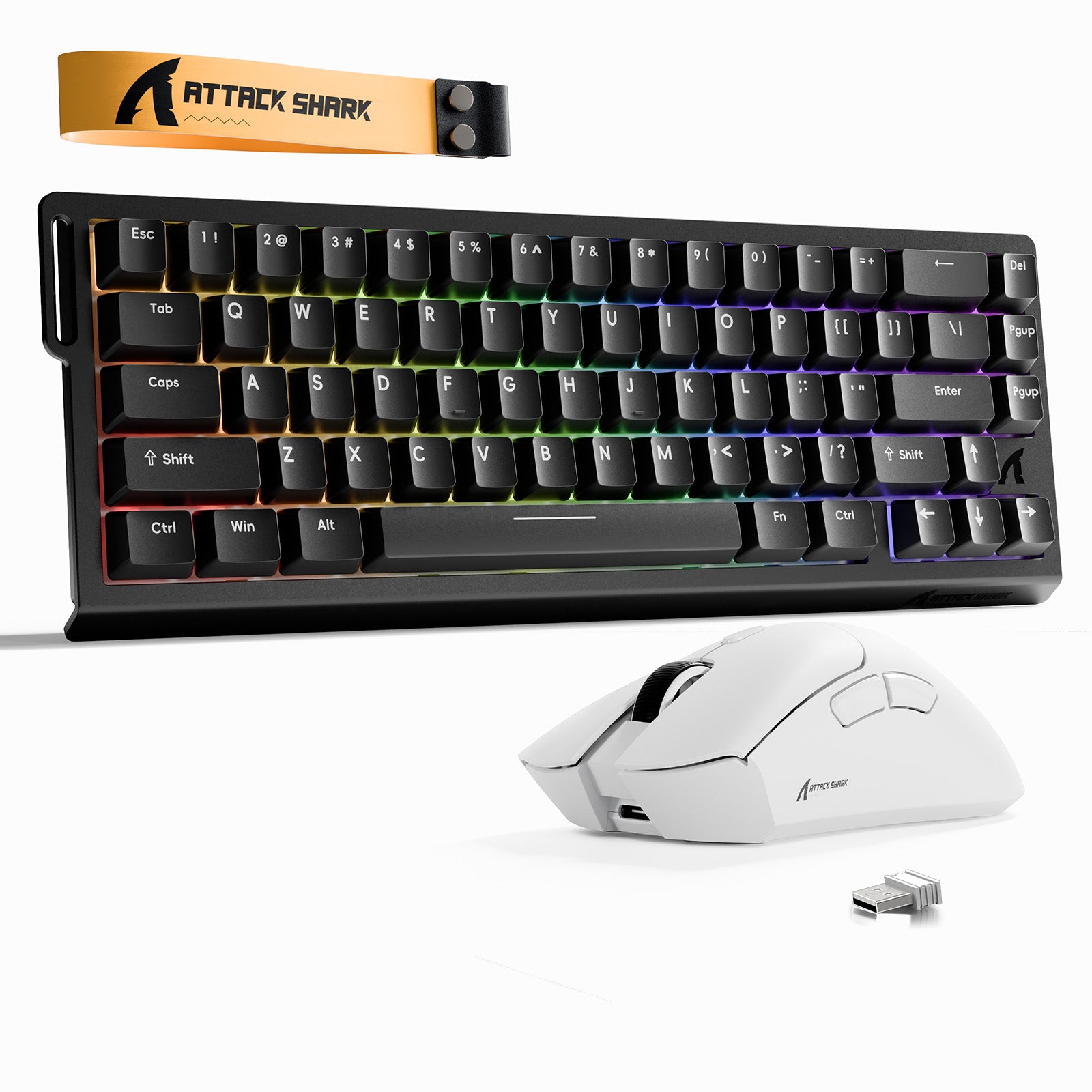 Pack Clavier Rapid Trigger ATTACK SHARK X68HE + Souris Gaming Sans Fil R1