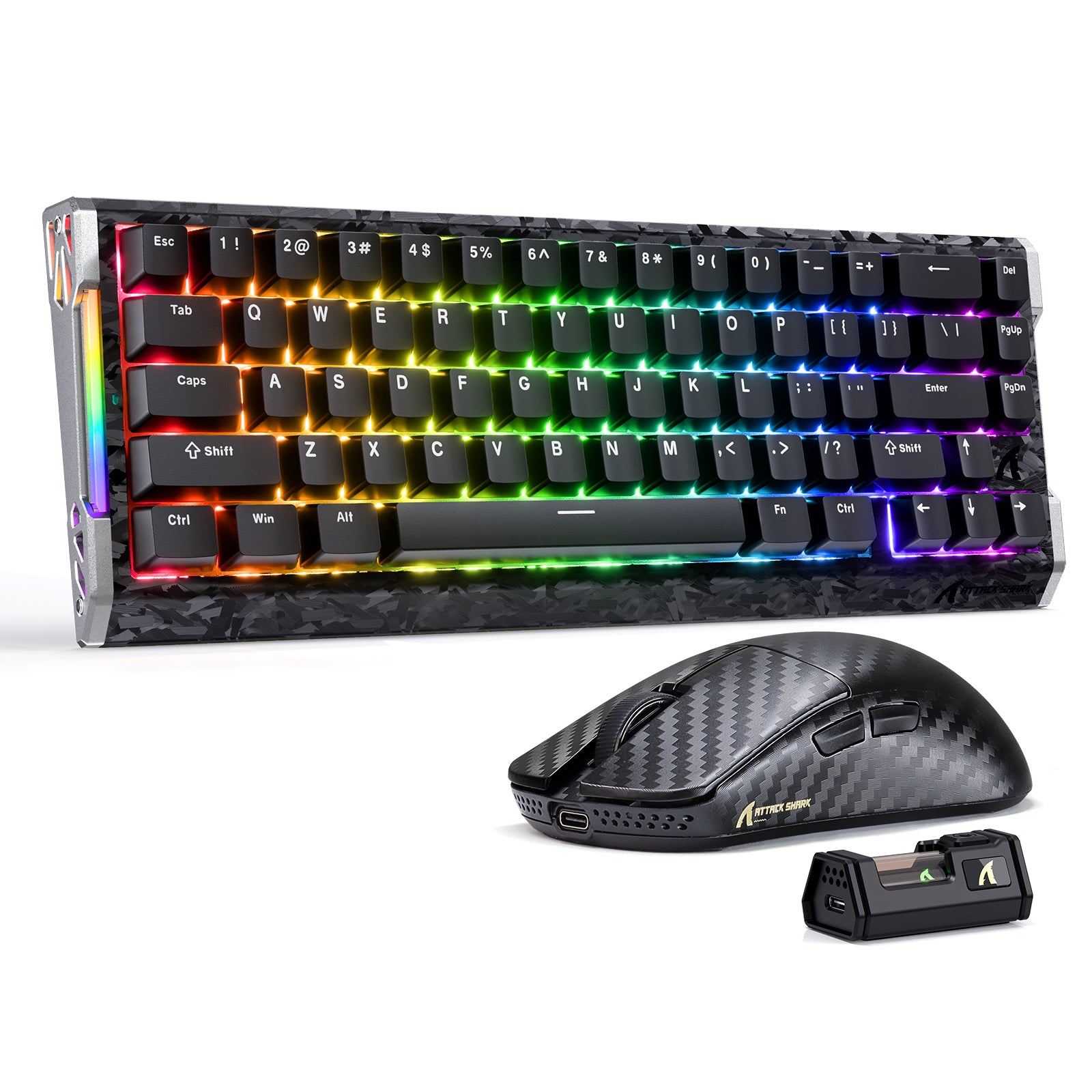 ATTACK SHARK R68 HE & R11 ULTRA Pack Gaming en Fibre de Carbone