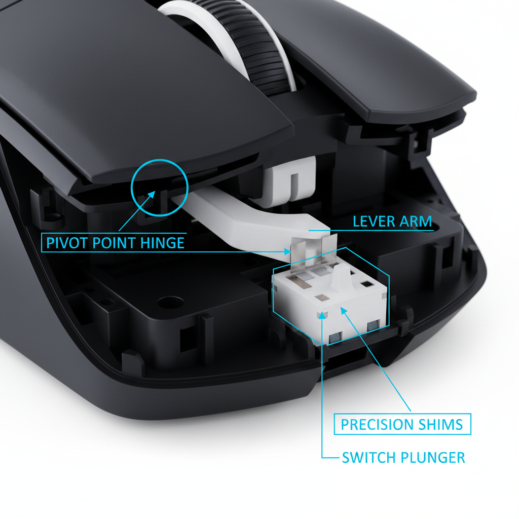 Navigating Pivot Point Physics for Faster Click Actuation