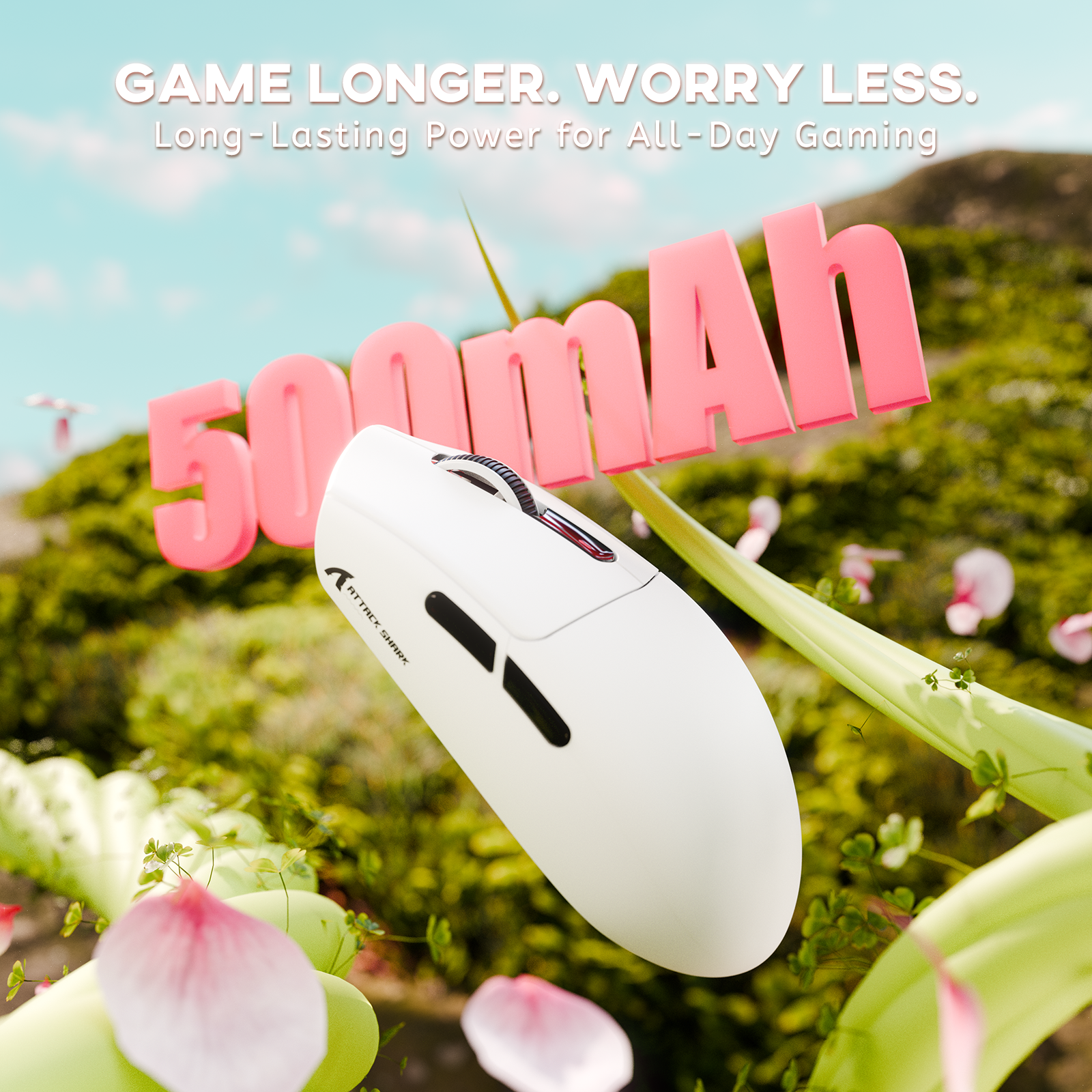 Souris de jeu sans fil tri-mode ATTACK SHARK G3 25 000 DPI ultra légère