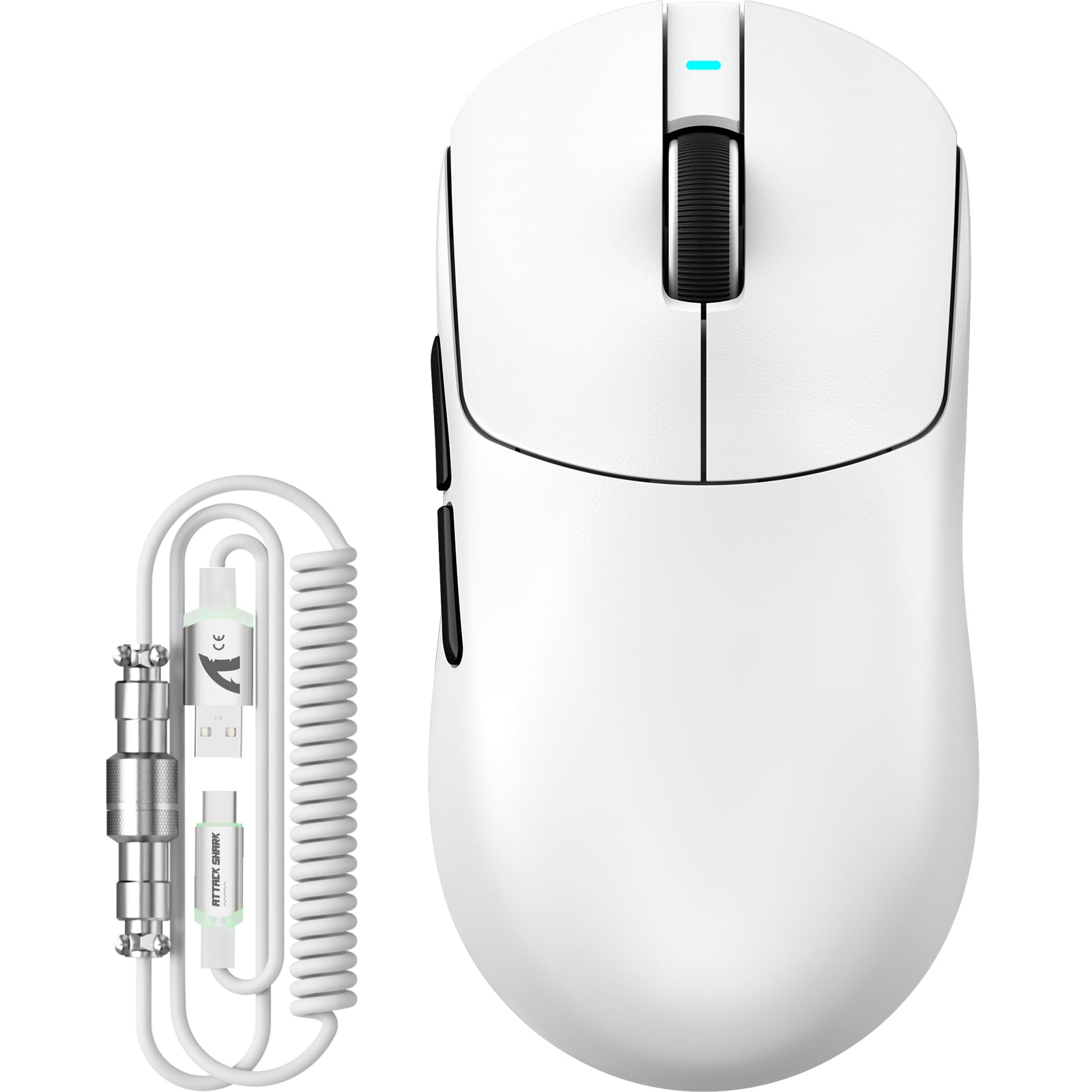 Souris de jeu sans fil tri-mode ATTACK SHARK X8PLUS avec câble C06 ULTRA