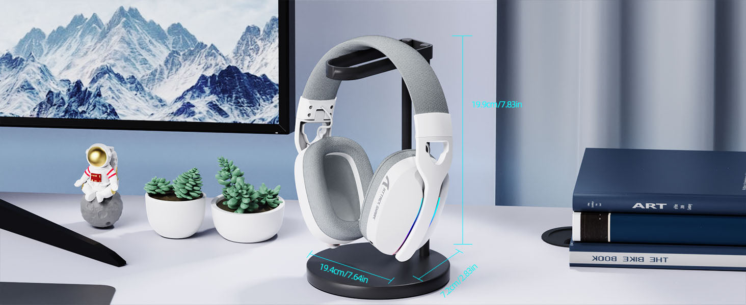 ATTACK SHARK L90 Casque de jeu pliable RGB Ultra-léger tri-mode