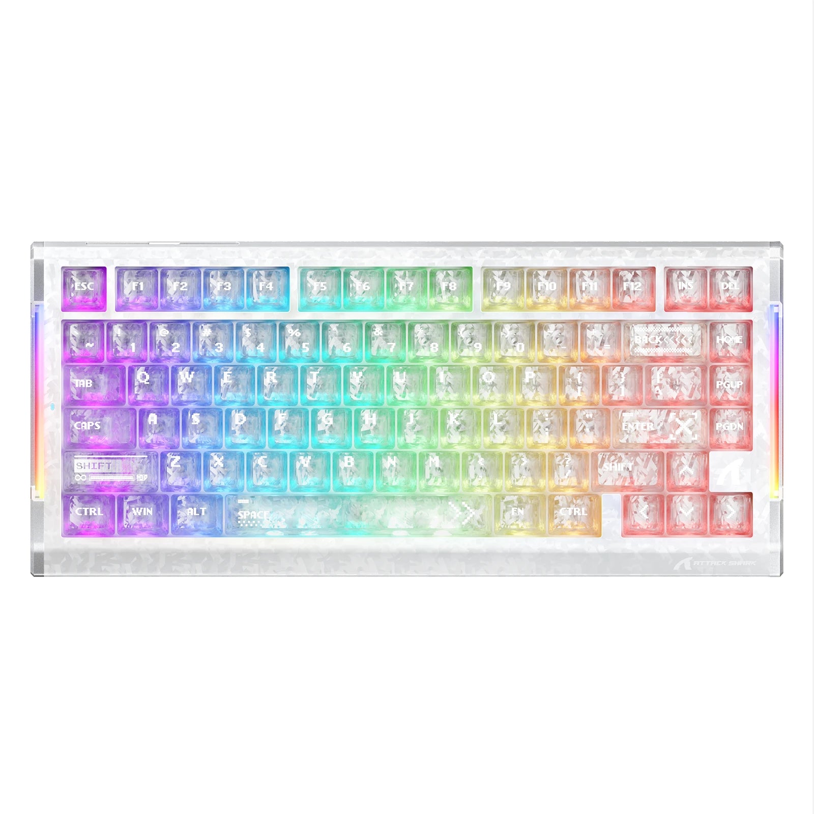 Clavier ATTACK SHARK R86 HE en fibre de carbone à déclenchement rapide et interrupteurs magnétiques